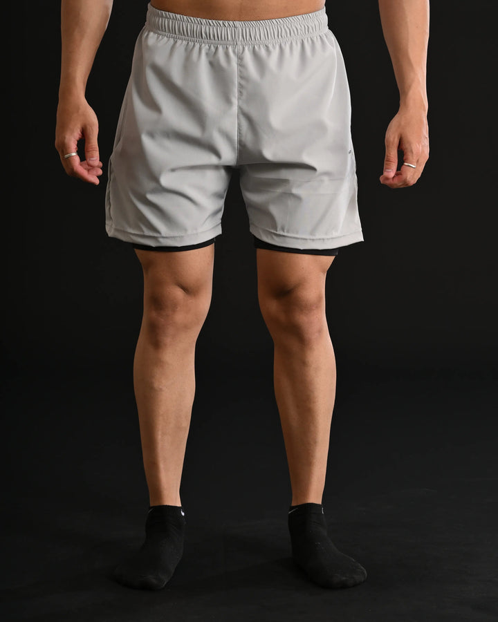 DZ Shorts with Compression (Silver)