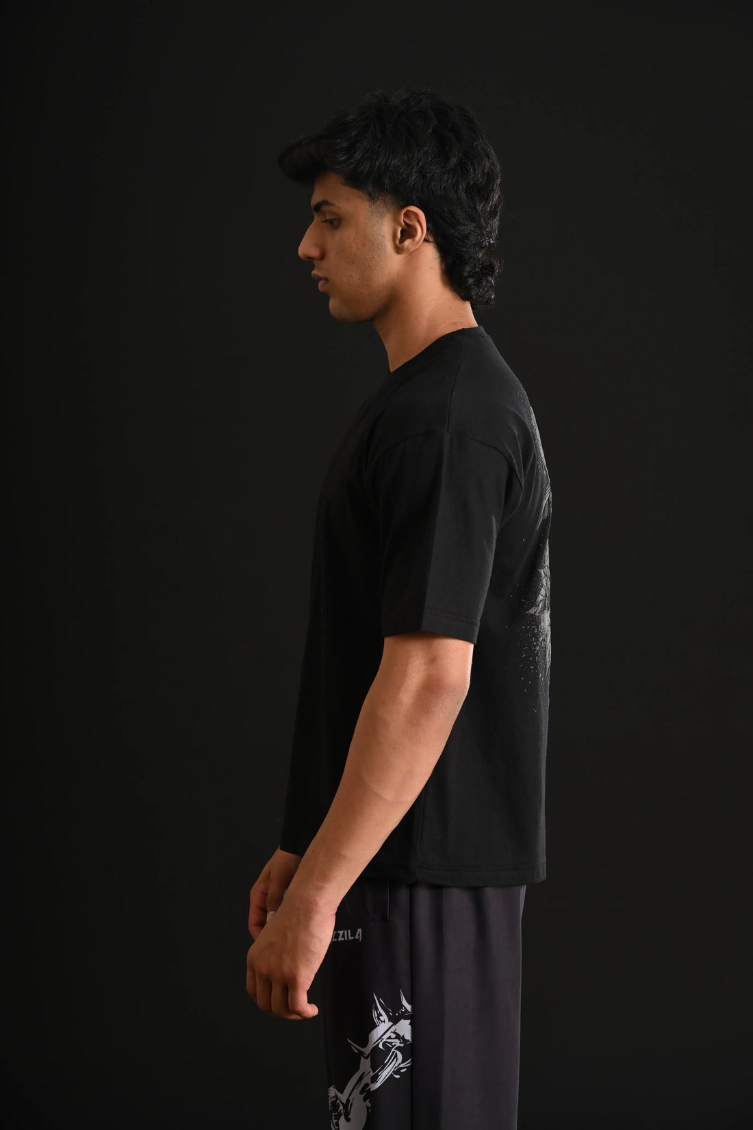 SKULL REAPER DROP SHOULDER TEE [BLACK]