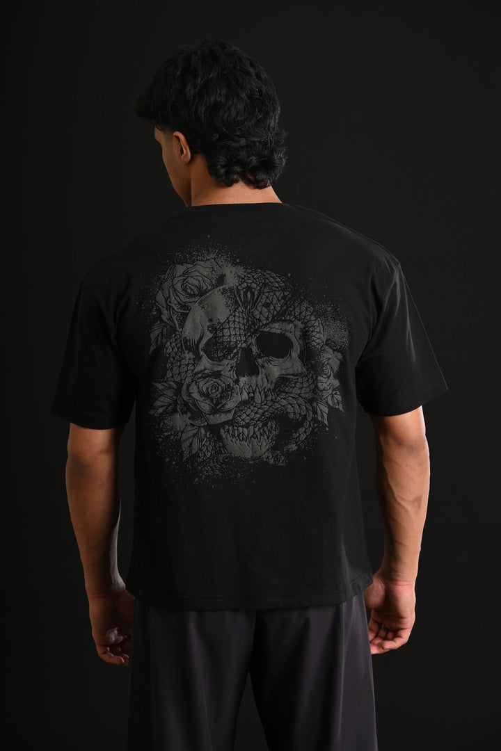 SKULL REAPER DROP SHOULDER TEE [BLACK]