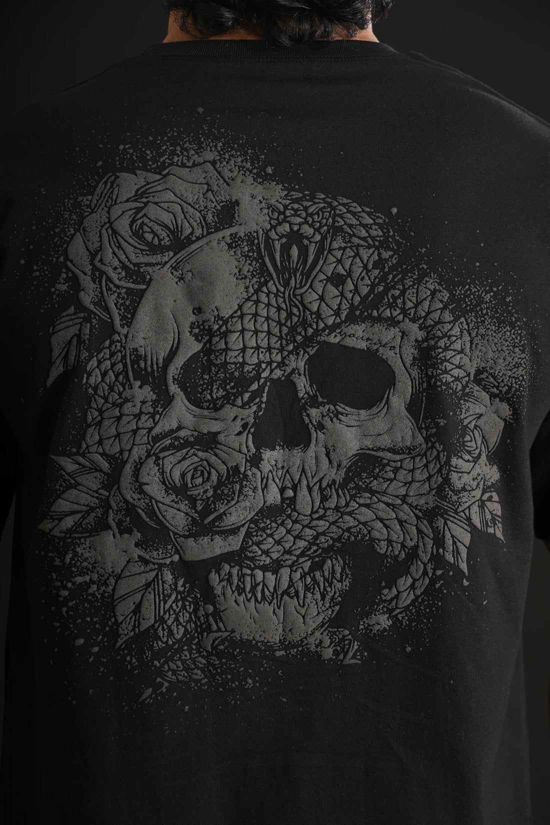 SKULL REAPER DROP SHOULDER TEE [BLACK]