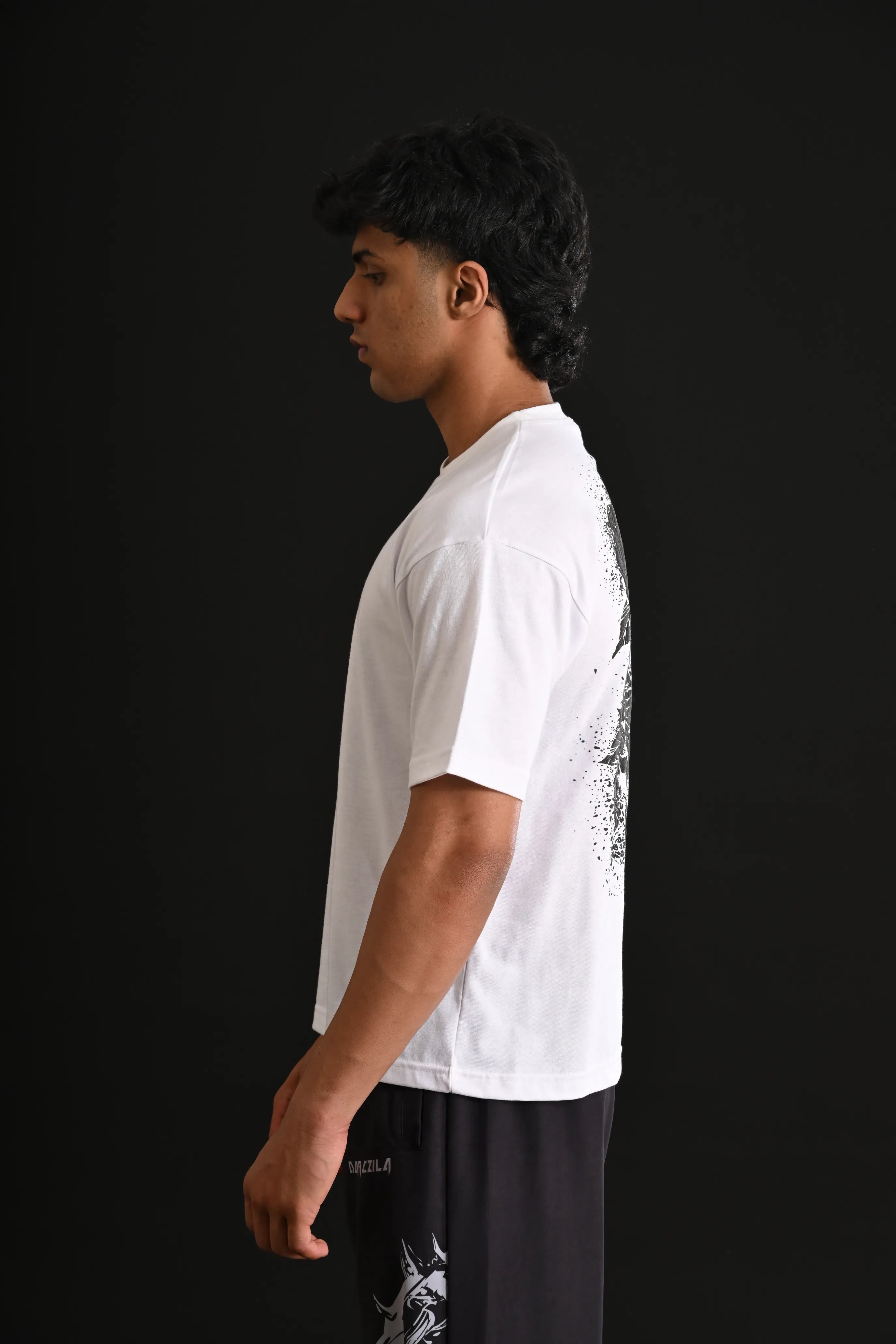 SKULL REAPER DROP SHOULDER TEE [WHITE]