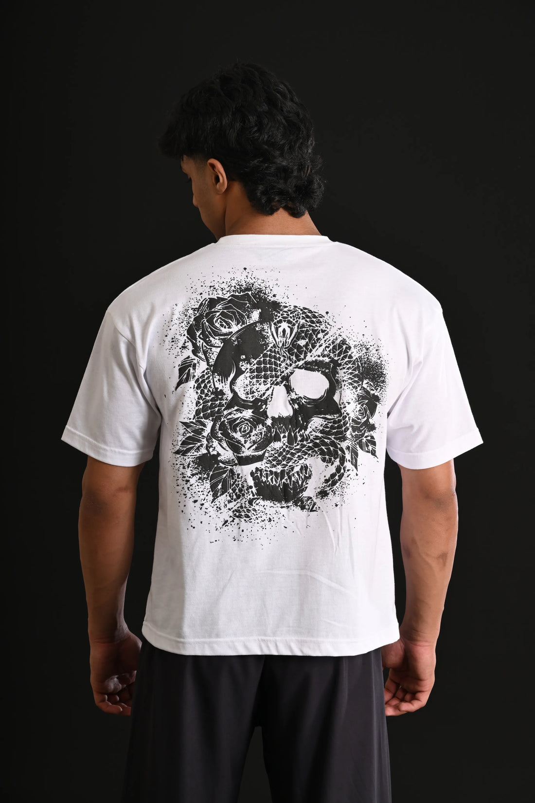 SKULL REAPER DROP SHOULDER TEE [WHITE]