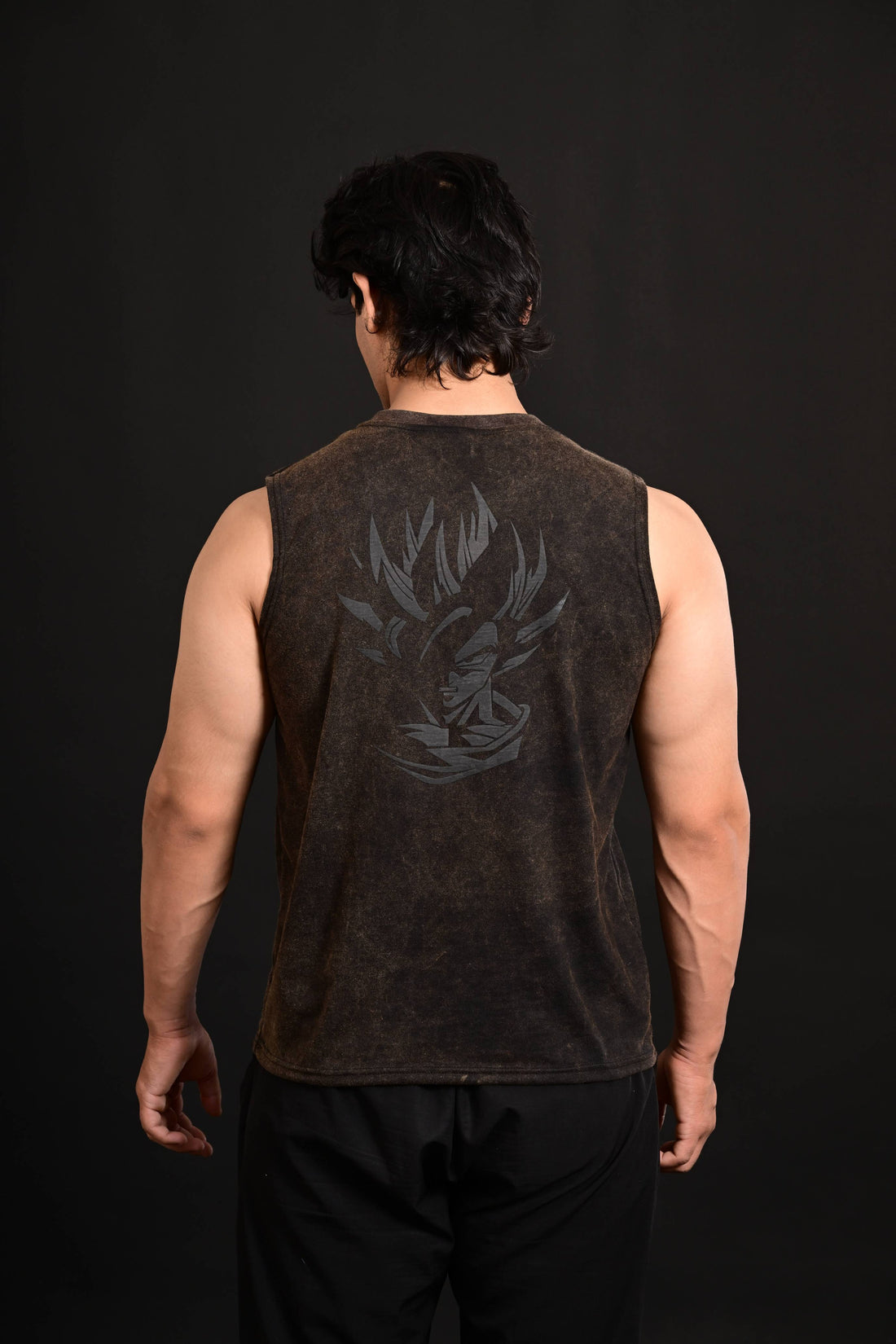 Anime Cropped Tank [BLACK]