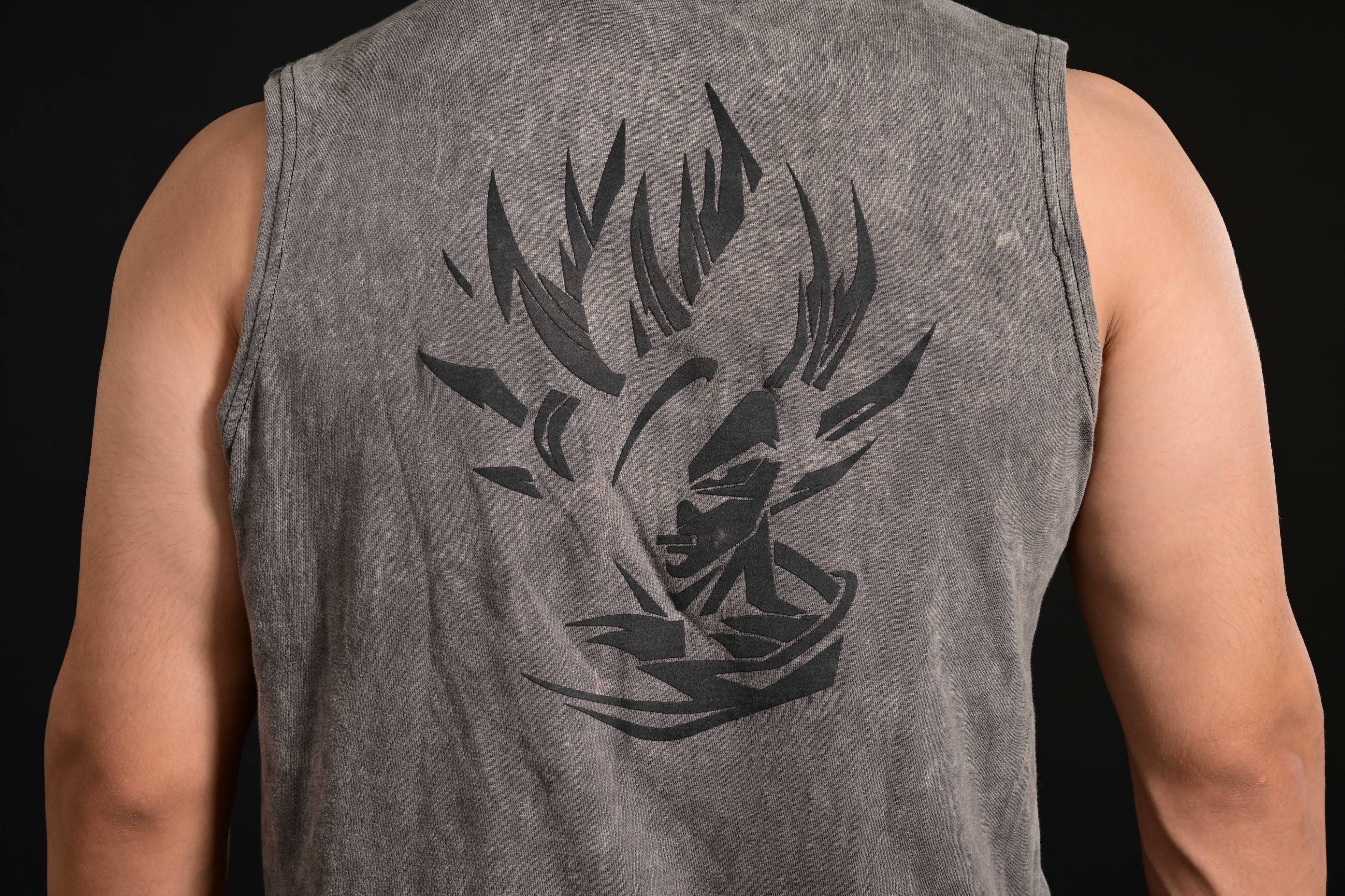 Anime Cropped Tank [GREY]