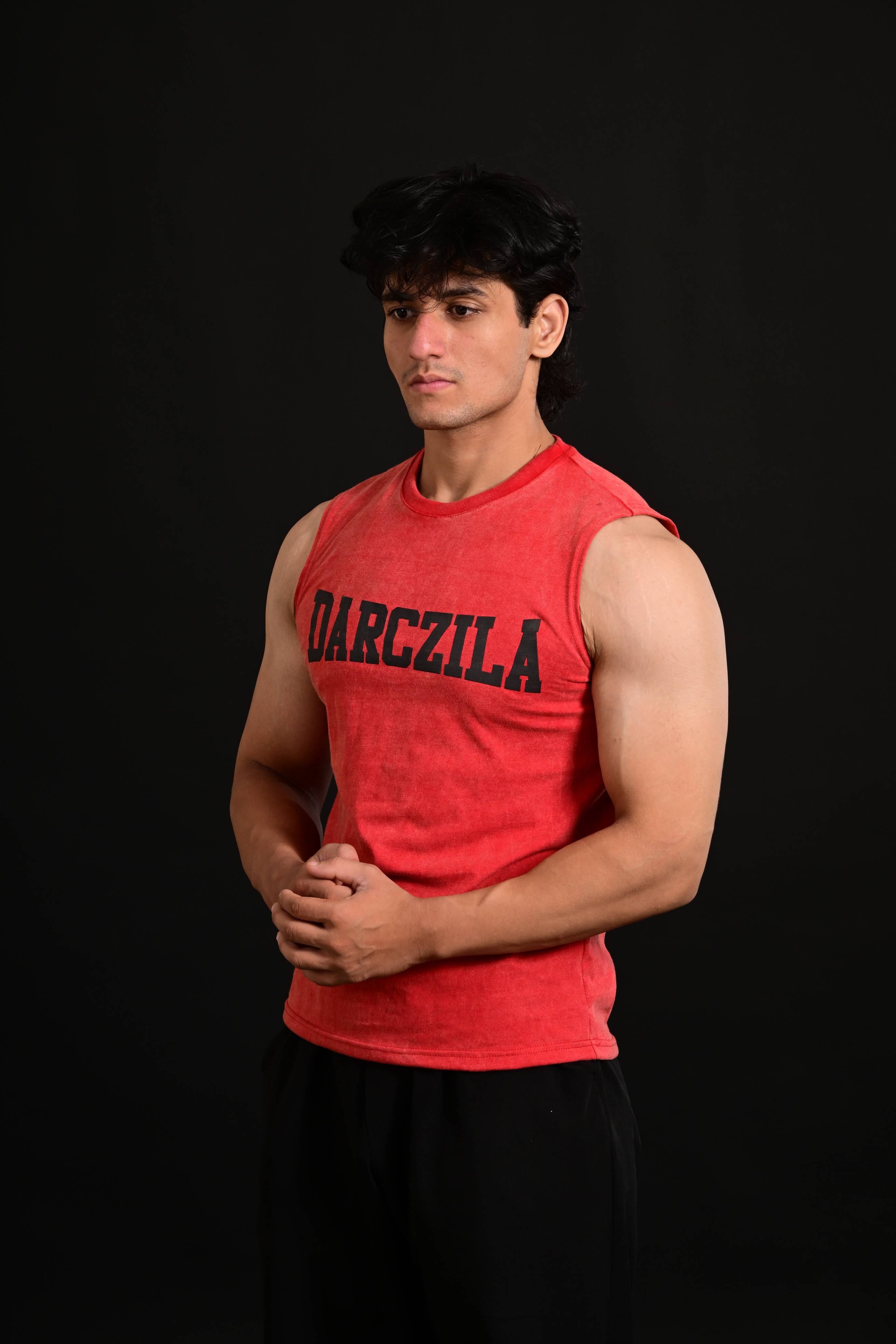 Anime Cropped Tank [RED]