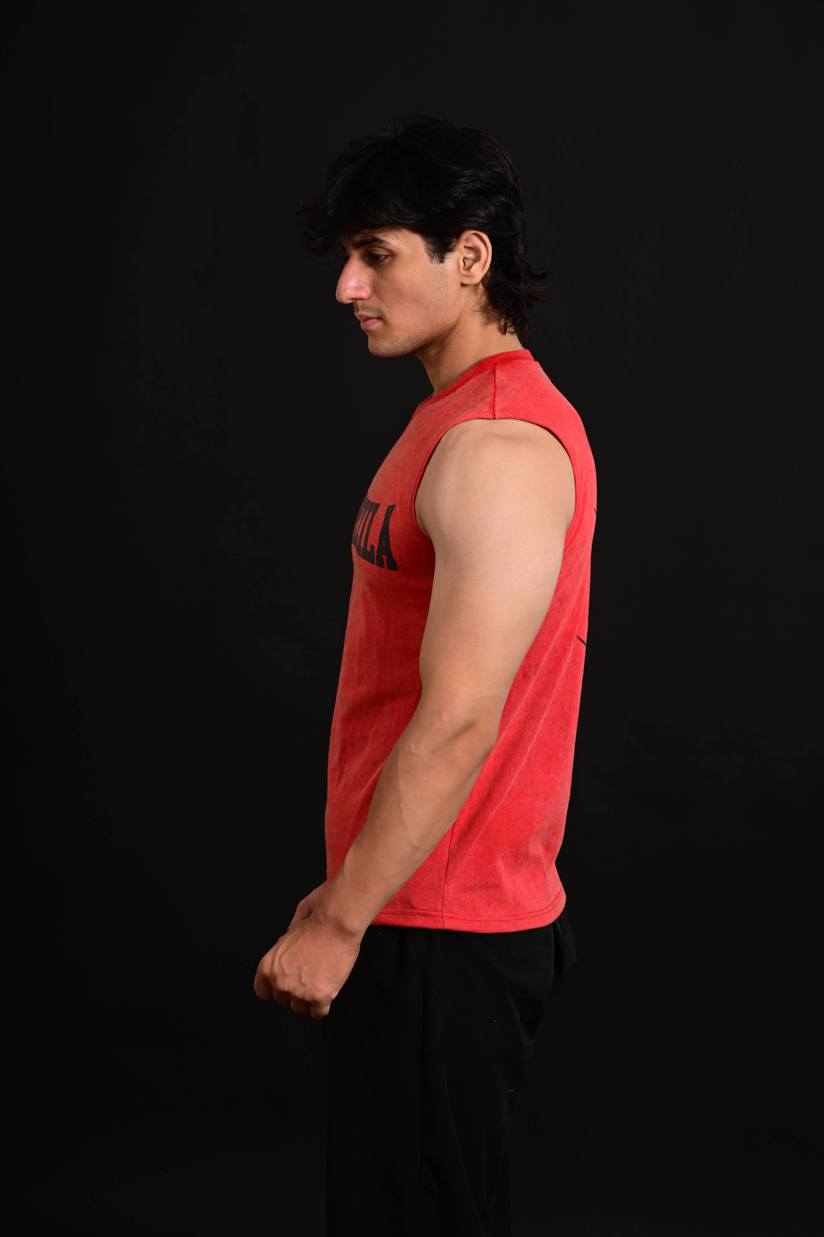 Anime Cropped Tank [RED]