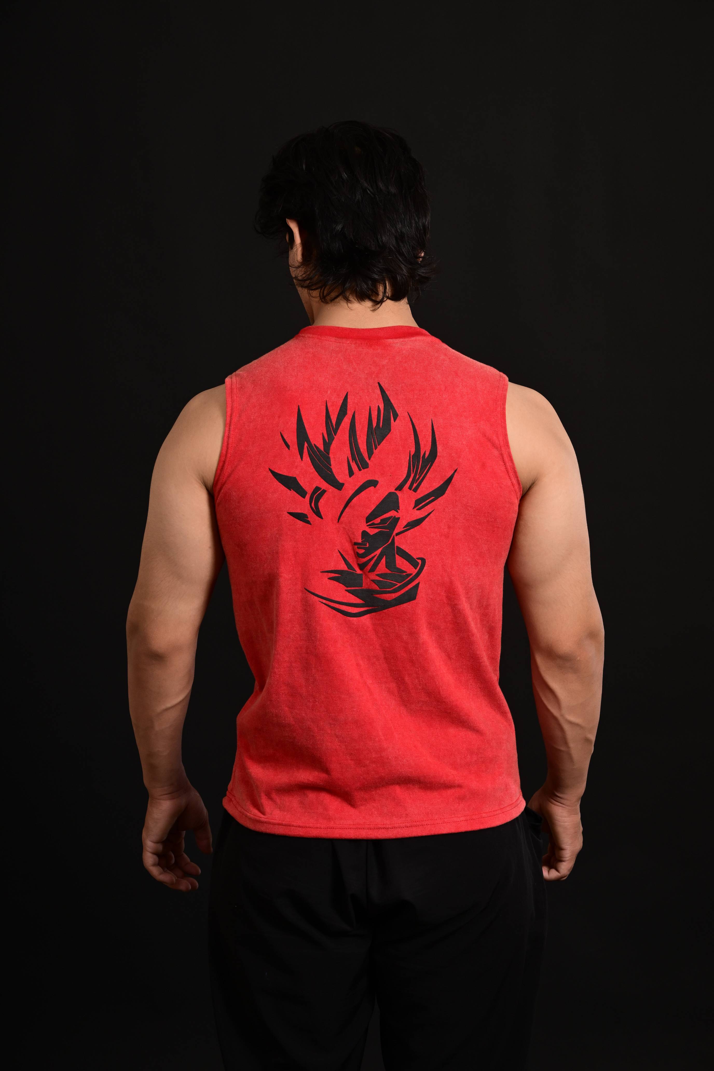 Anime Cropped Tank [RED]