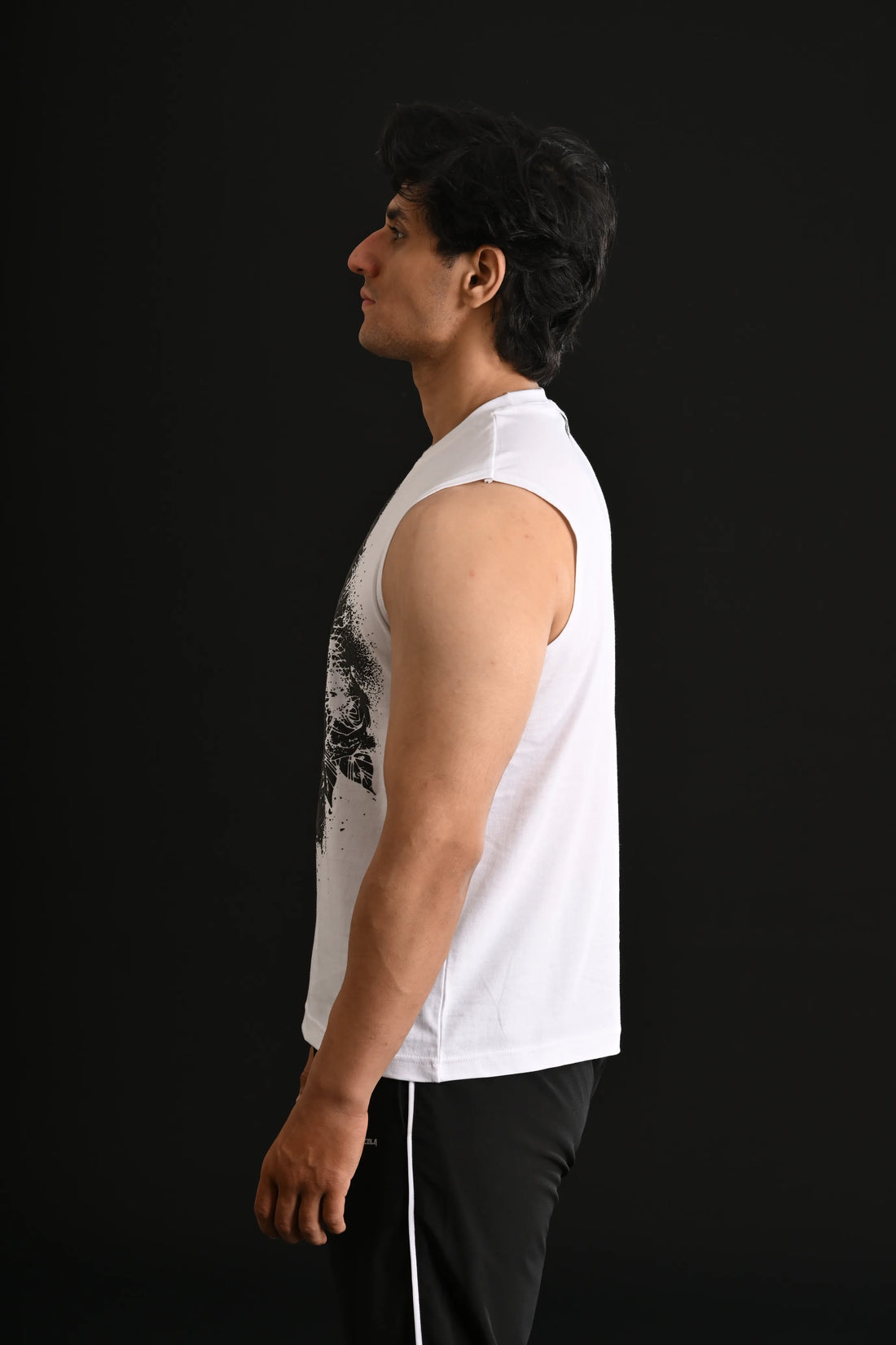 SKULL Cropped Tank [WHITE]