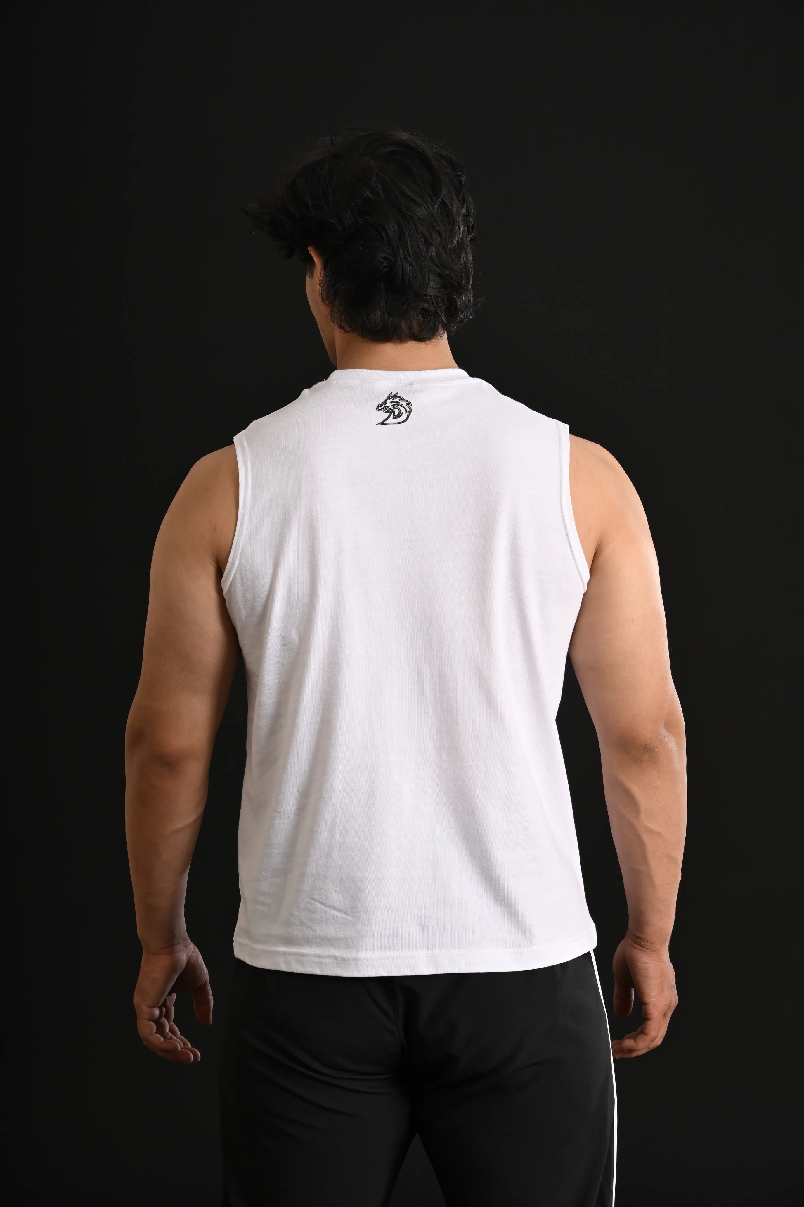 SKULL Cropped Tank [WHITE]