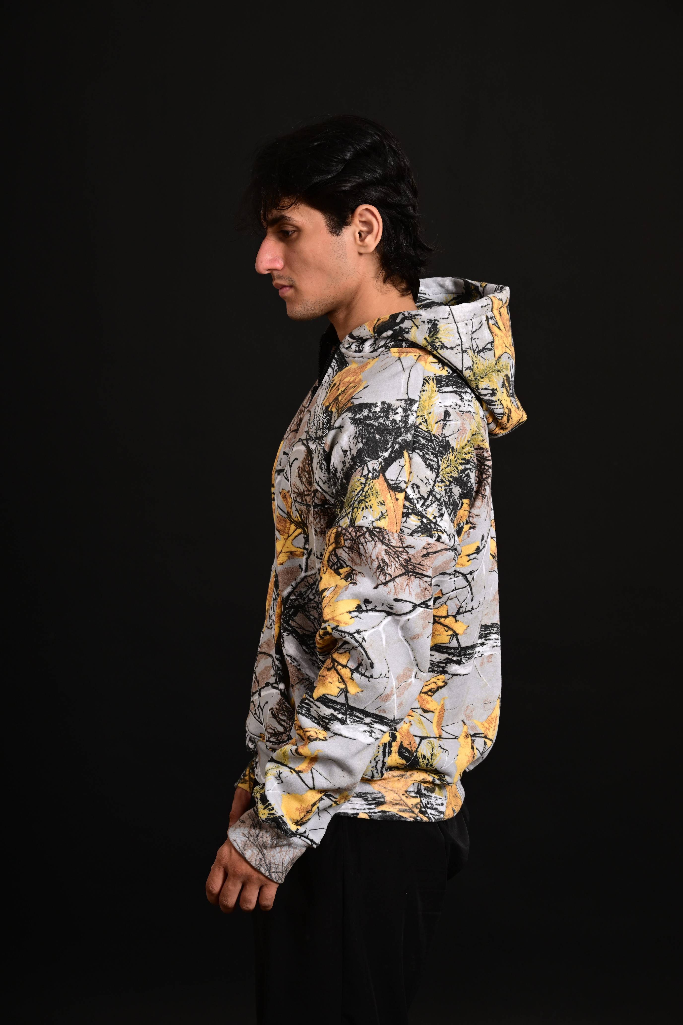 Drop Shoulder Camo Hoodie [LIGHT]