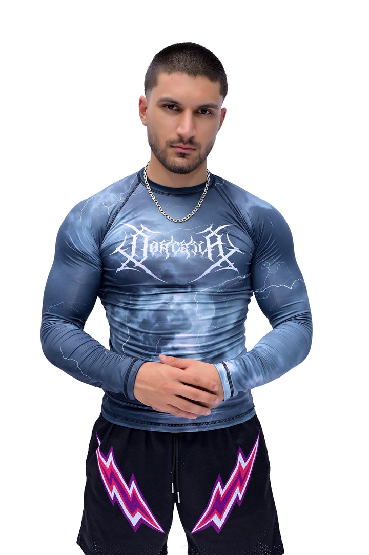Darczila Thunder compression shirt designed for superior sportswear and gym wear performance.