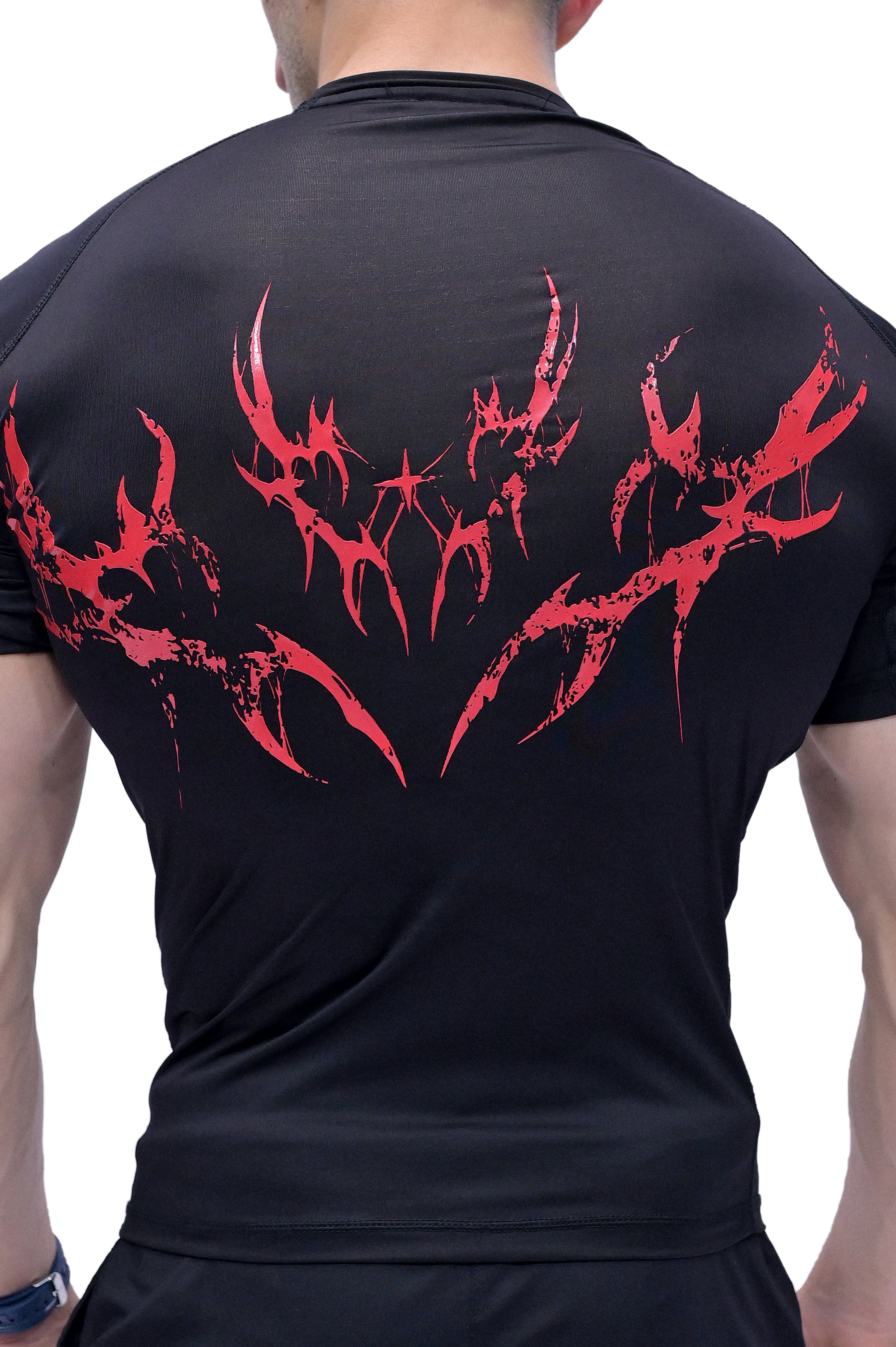 Darczila activewear Lord of Death compression top in black for fitness and training.