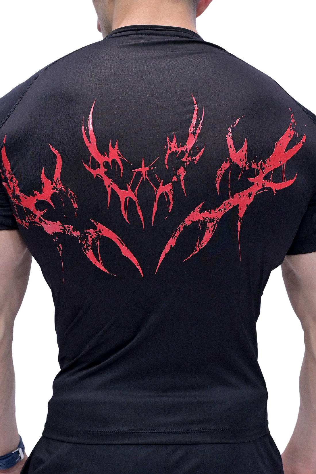 Darczila activewear Lord of Death compression top in black for fitness and training.