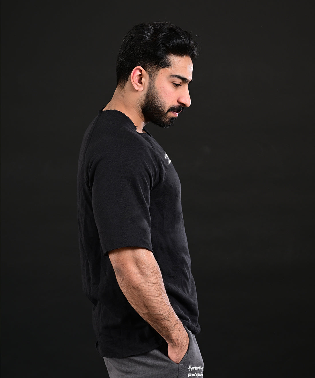 Oversize Cut Shirt (BLACK)
