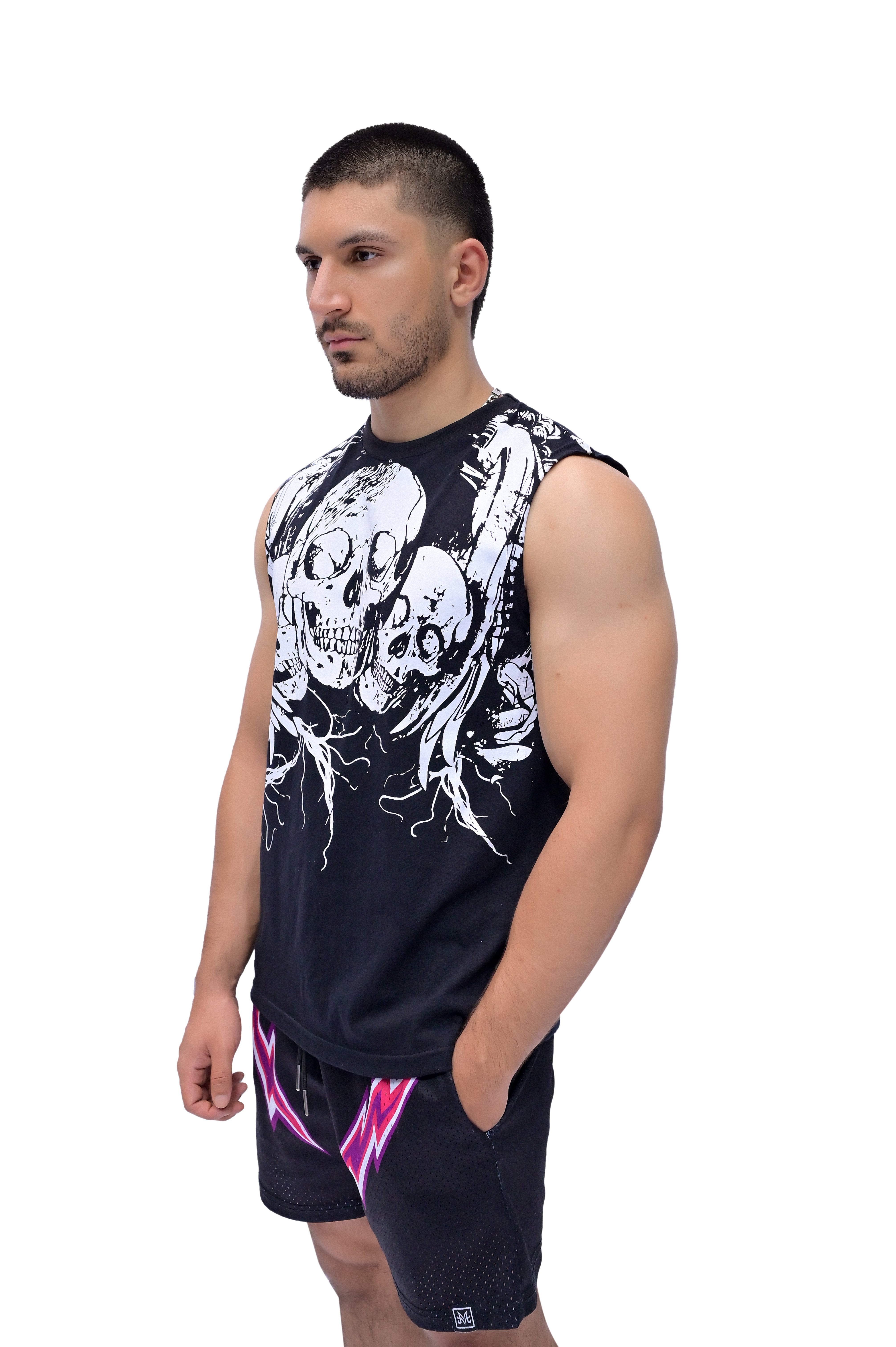 Cropped Tank (Skull)