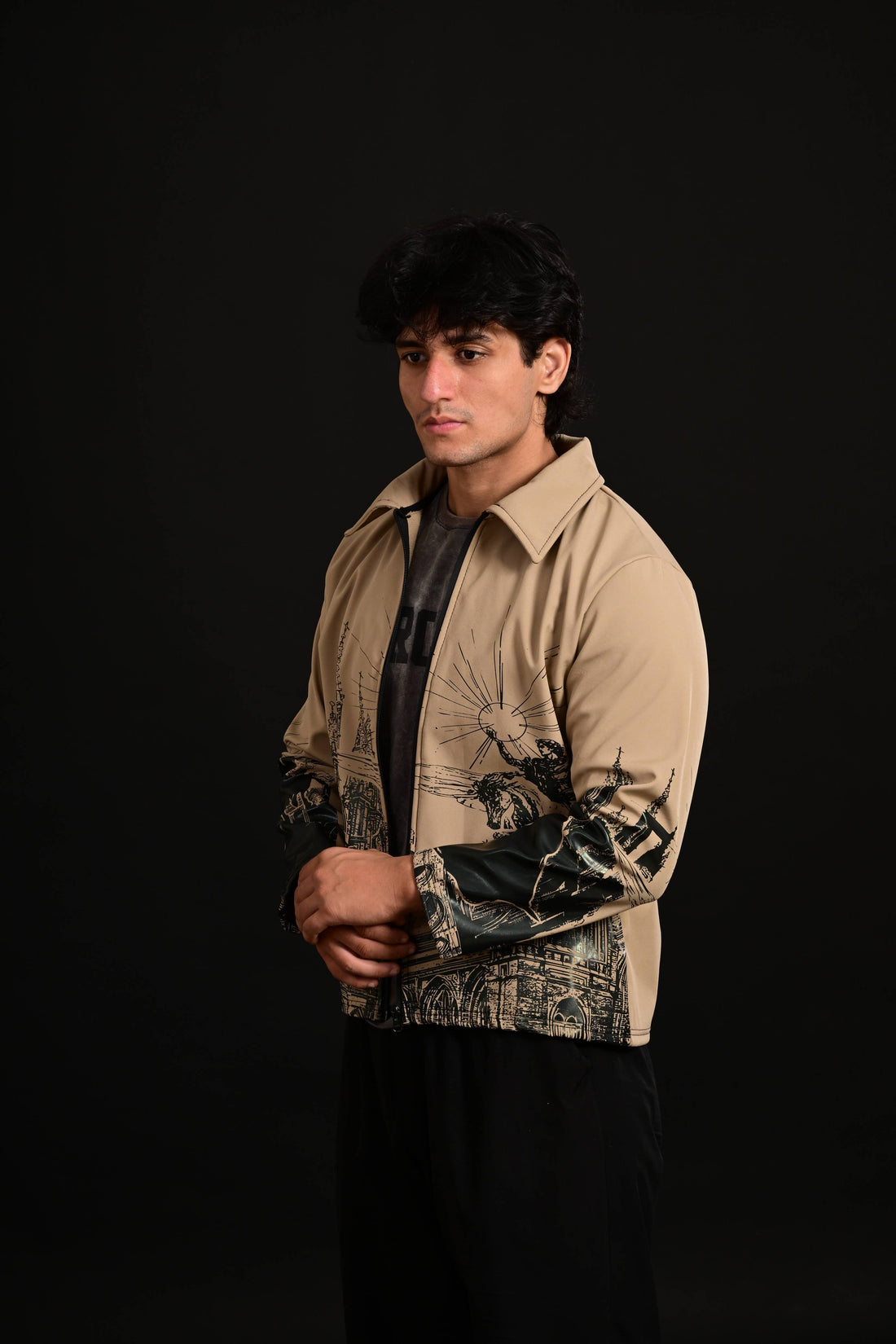 Hercules Jacket featuring powerful Hercules graphic and durable urban design