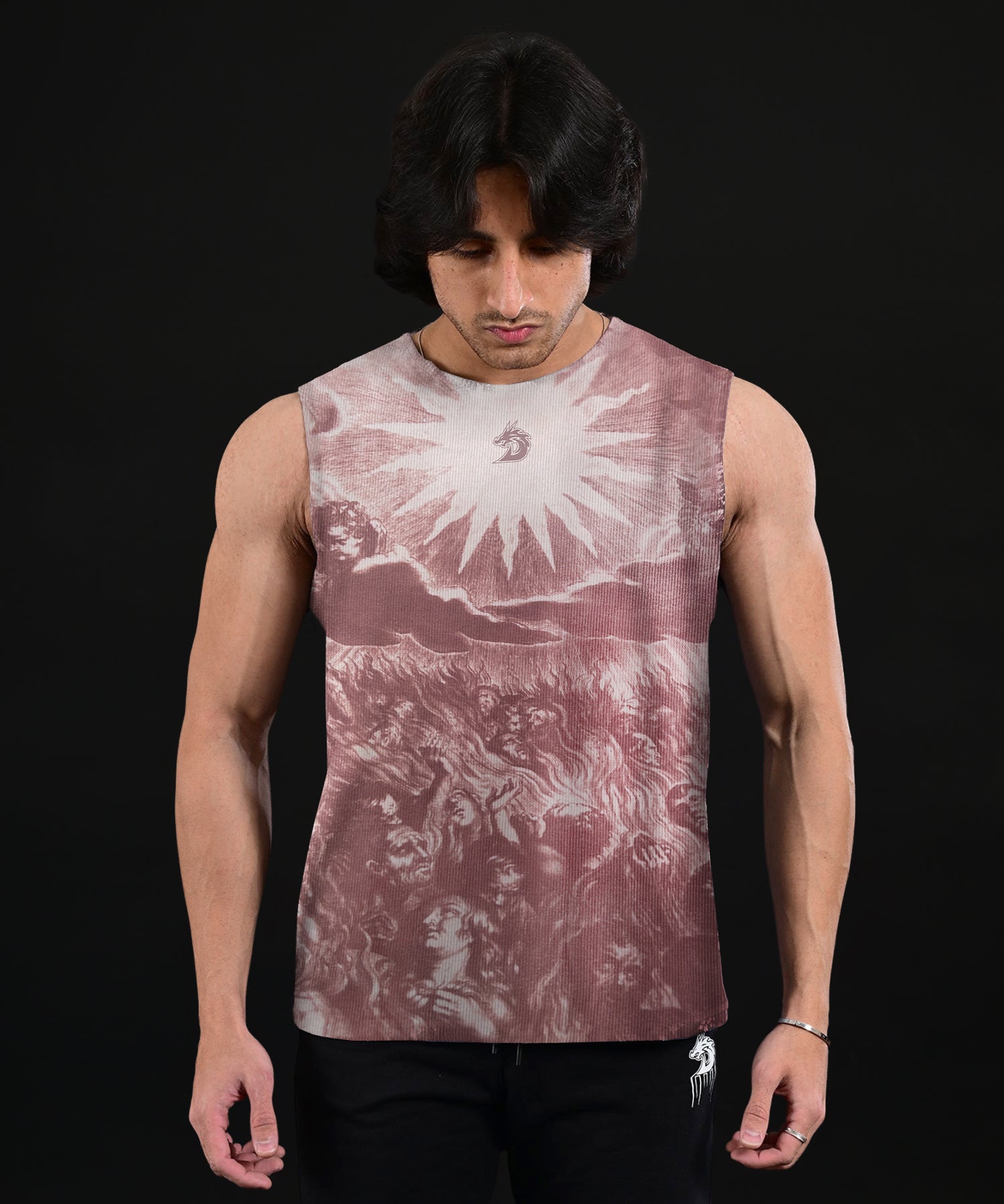 Greek cropped Tank (Fire)