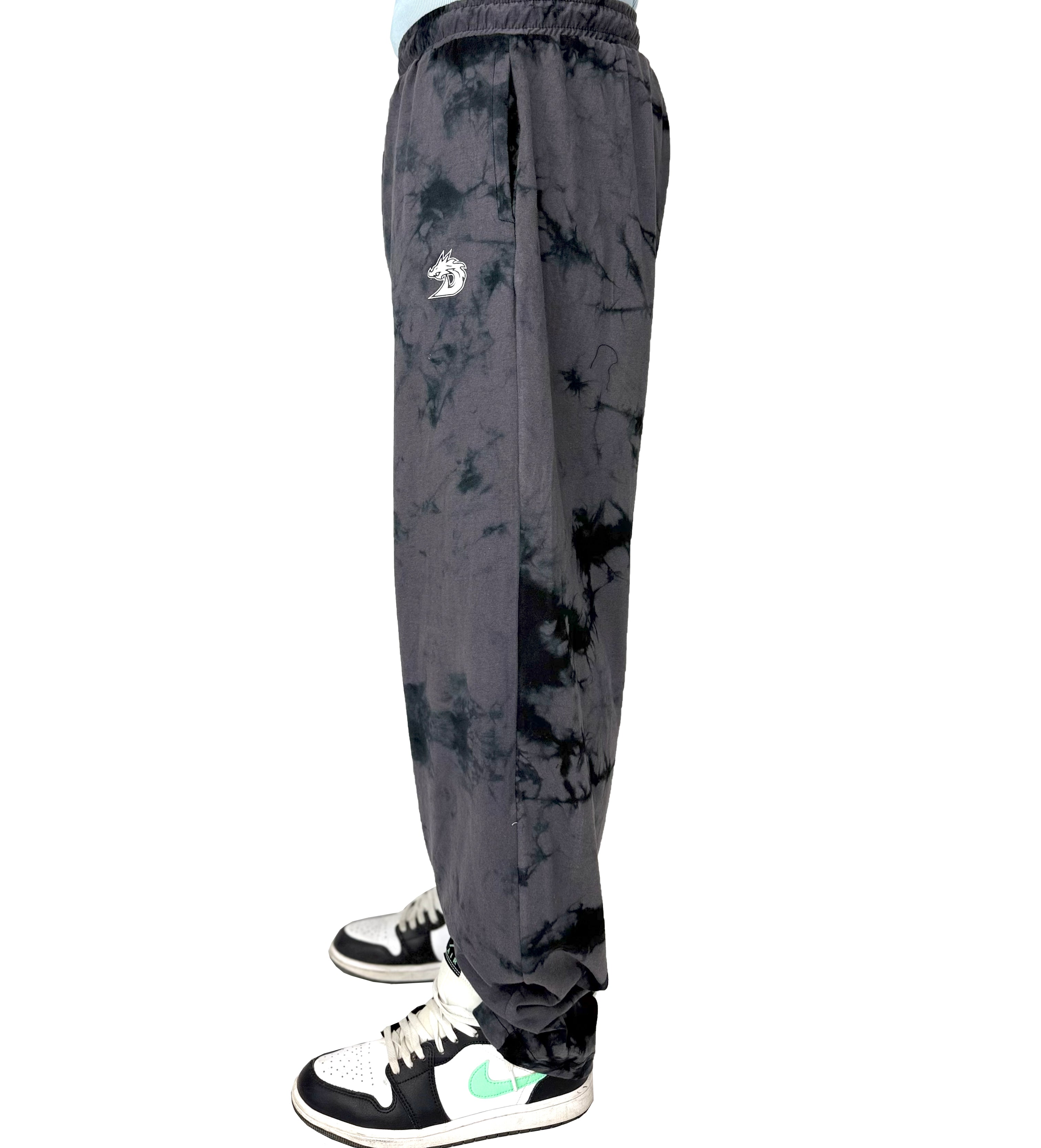 Tie Dye Trousers (Grey)