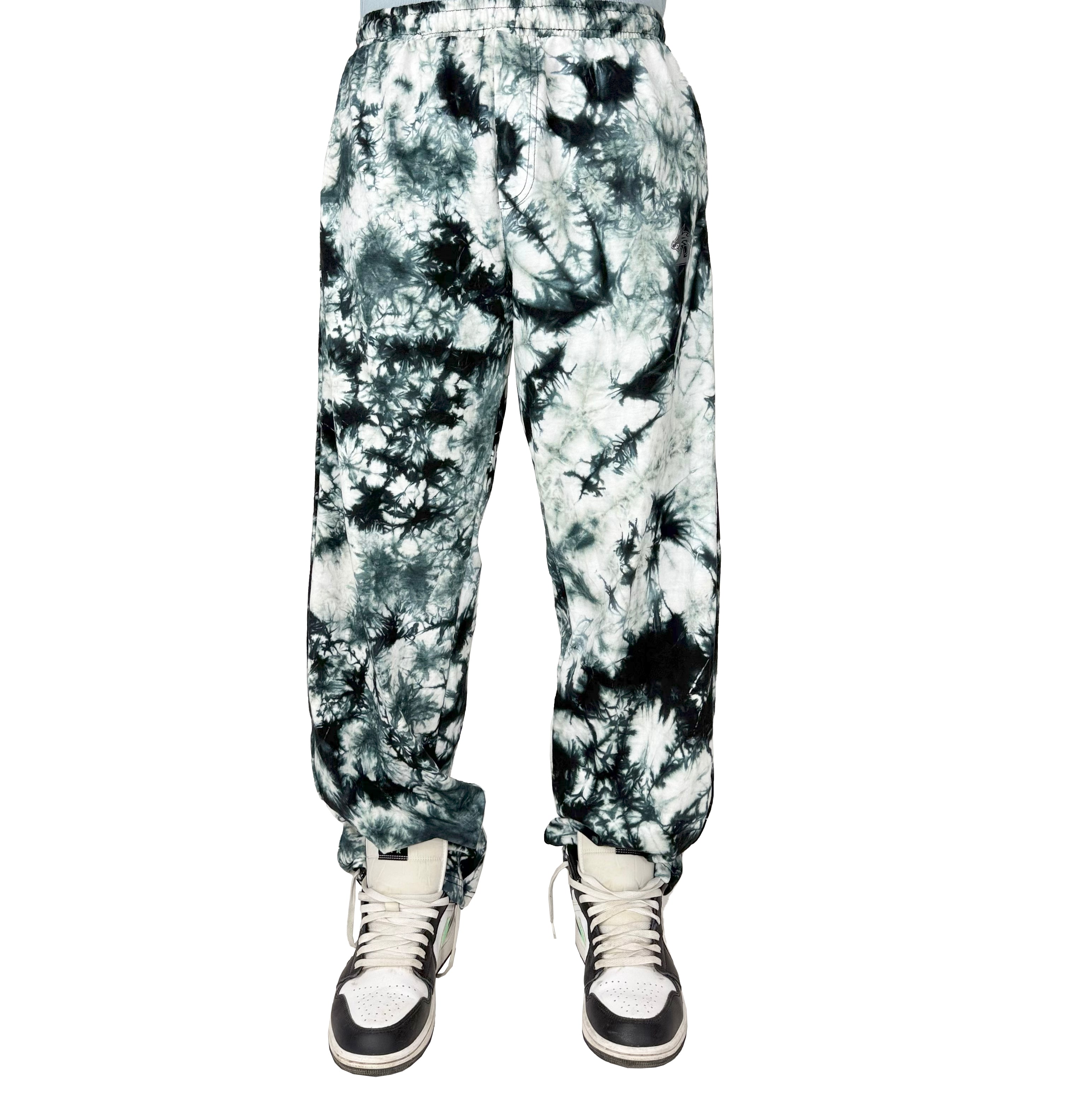 Tie Dye Trousers (White)