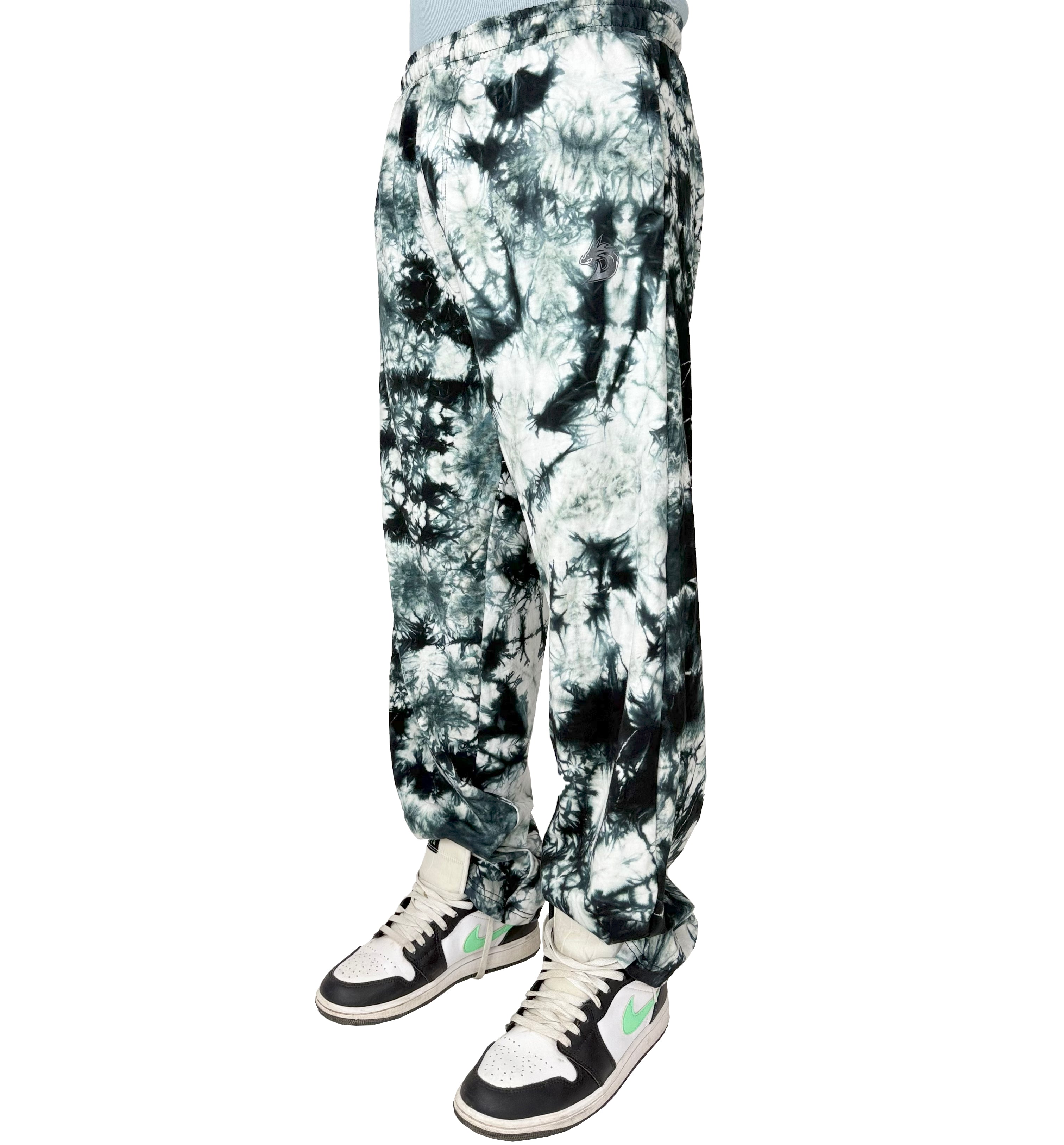 Tie Dye Trousers (White)