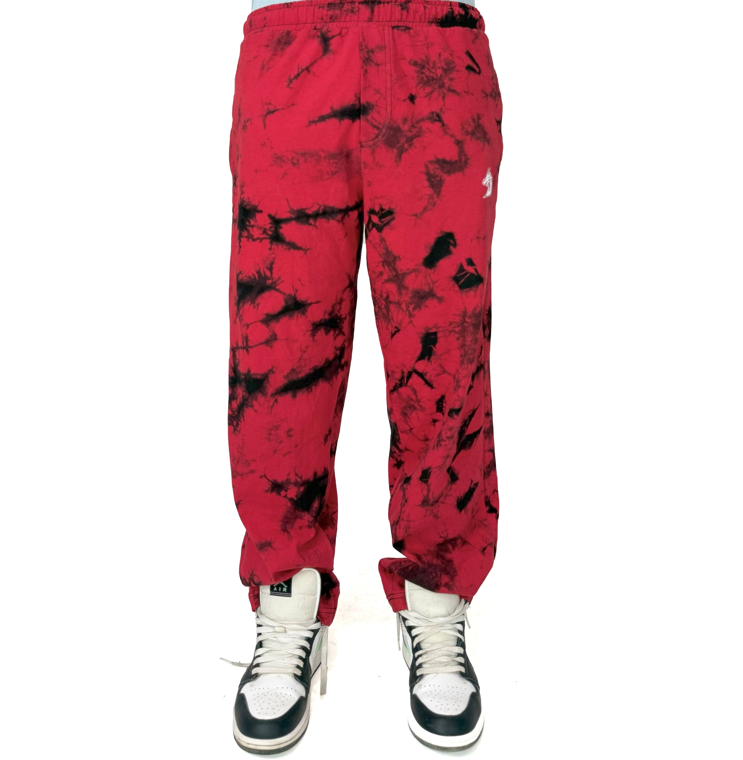 Tie Dye Trousers (Red)