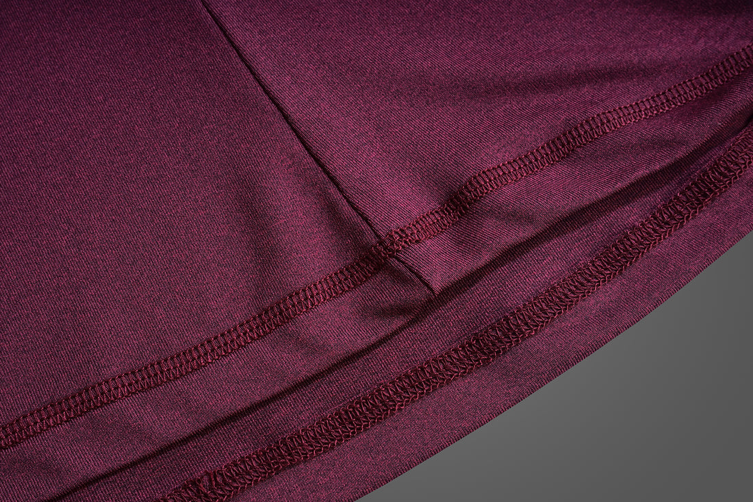 Maroon Compression Gym T-Shirt for men and fitness wear