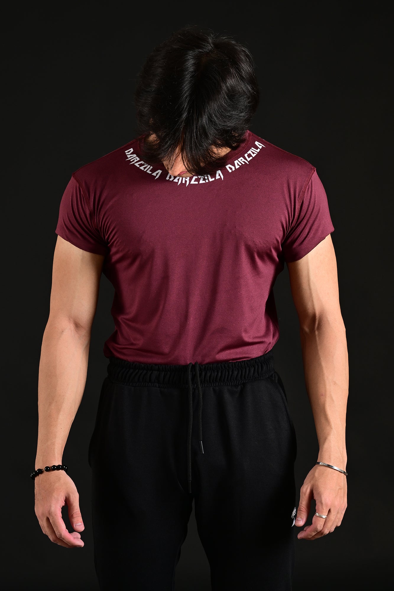 Maroon Compression T-Shirt for men and gym workouts