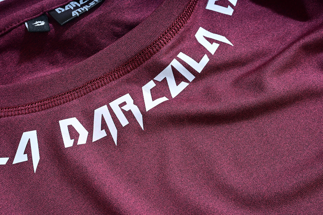 Maroon Compression Training T-Shirt for men and gym wear