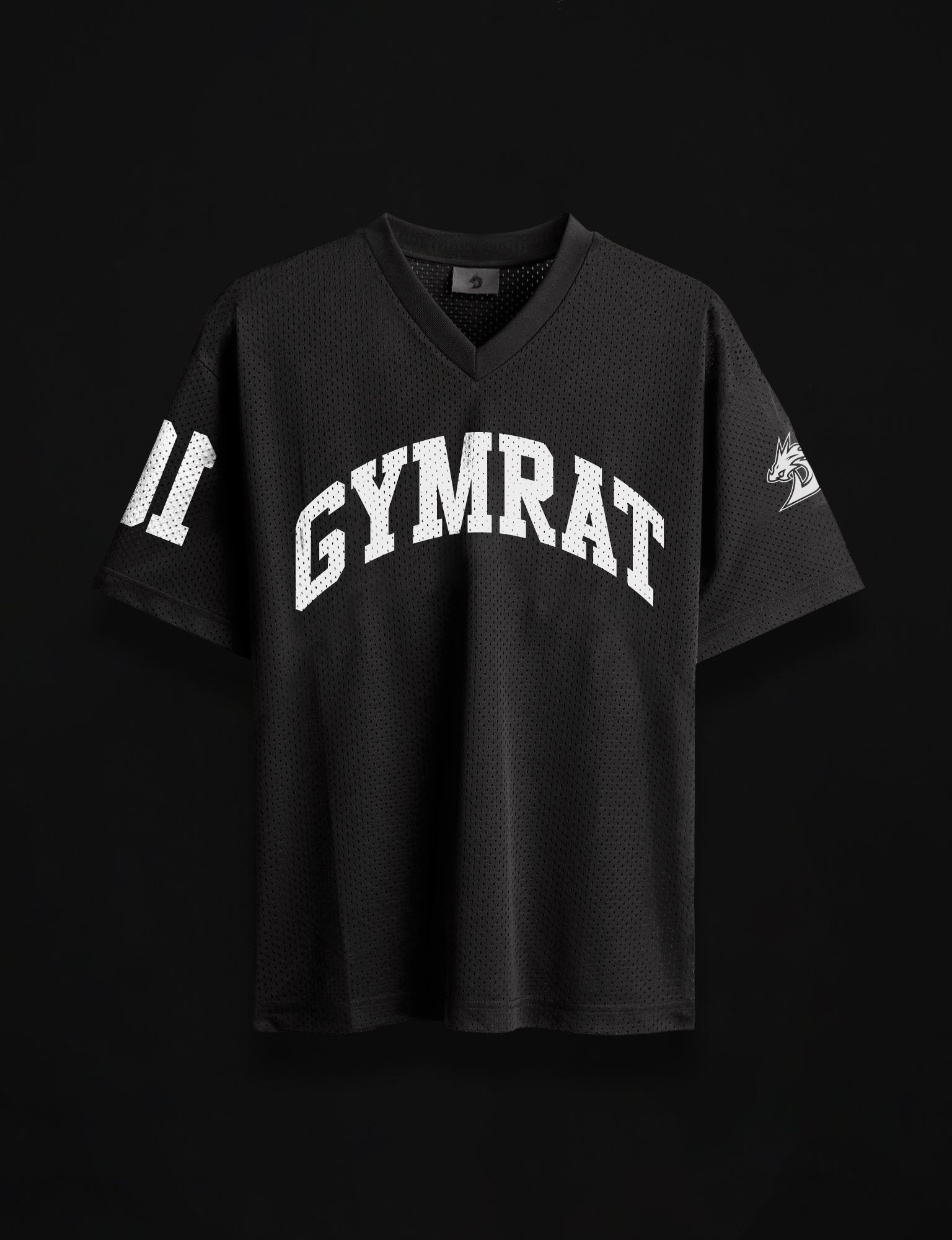GYM RAT (Oversized Tee) Black