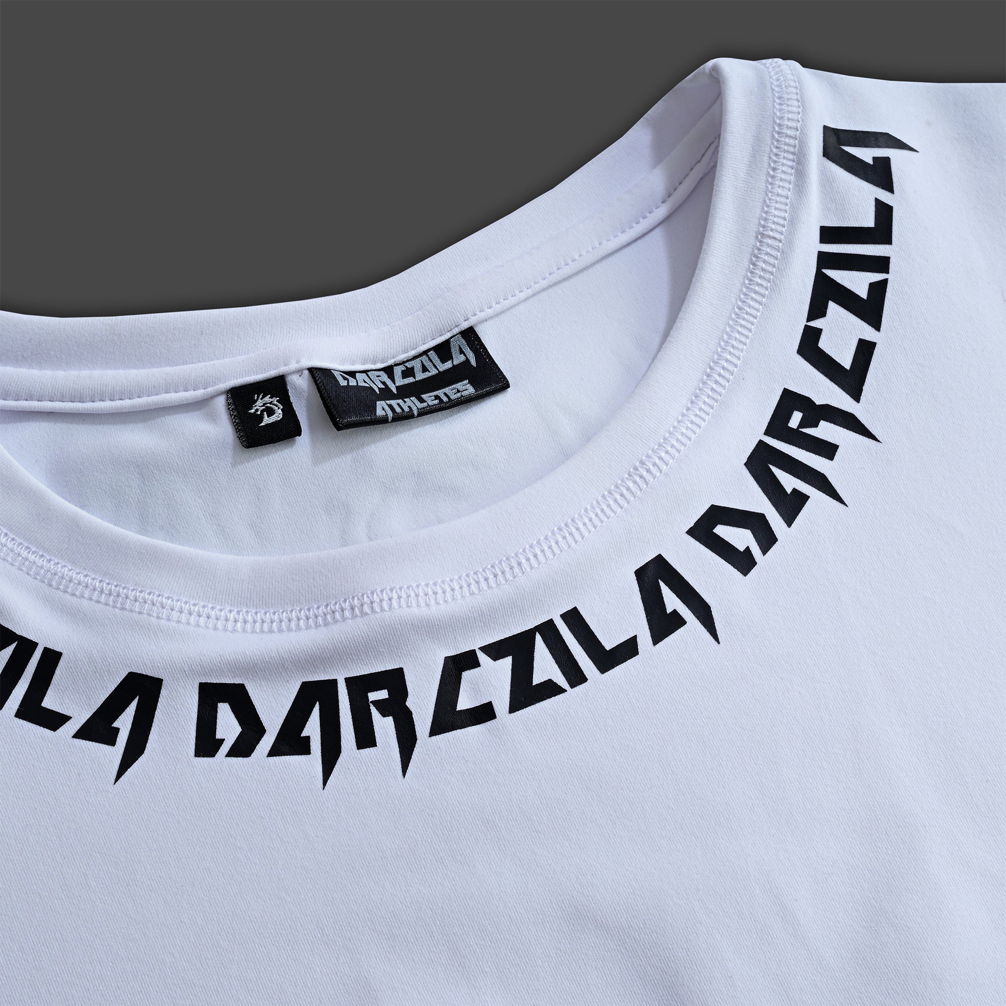 White Short Sleeve Compression Shirt for gym and workout training