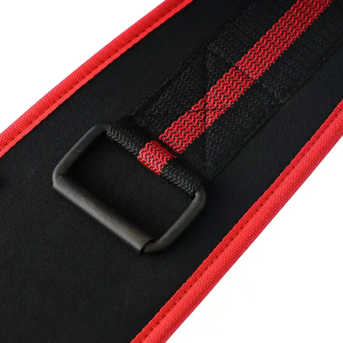 Adjustable Velcro closure on gym support belt for secure fit)