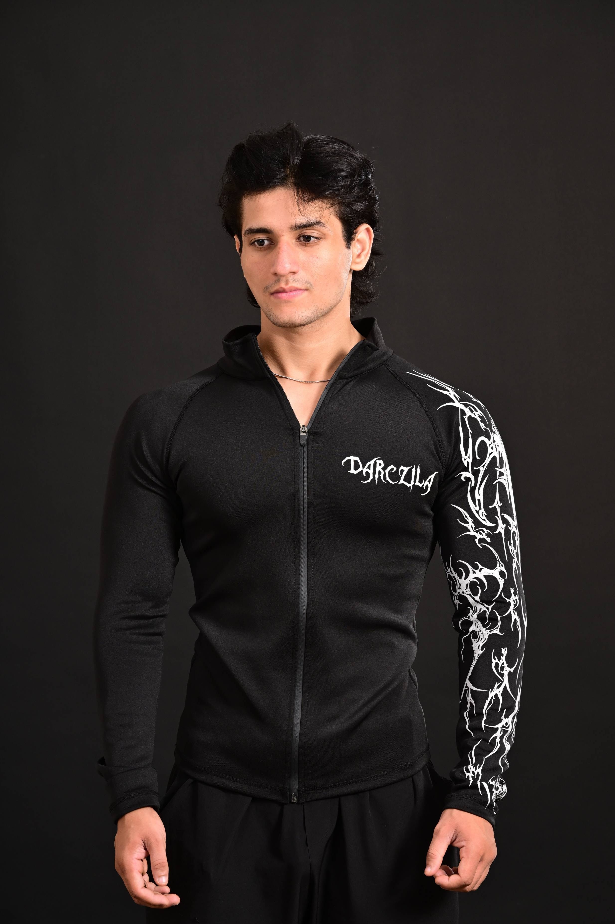 Armour Compression Zip Shirt [BLACK]