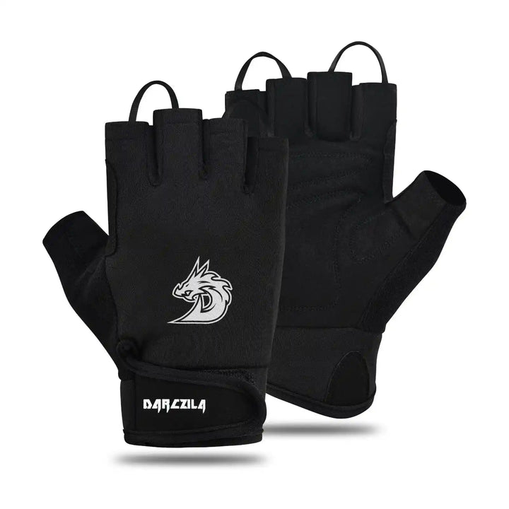  Professional Stealth Black Gym Gloves for weightlifting by Darczila Pakistan