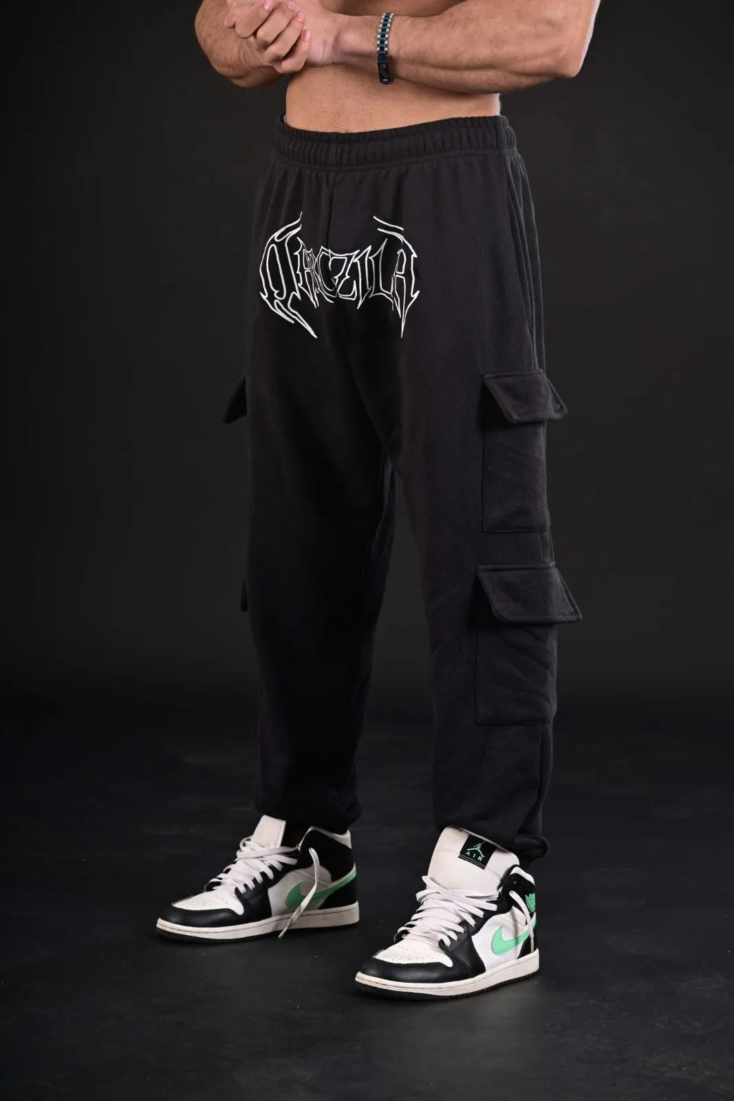 Black Cargo Trousers - Leading Gym Brand Pakistan