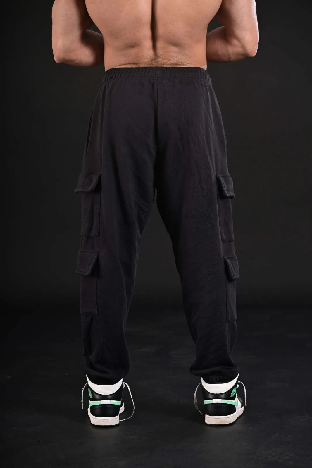 High-Durability Black Training Trousers from Pakistan Gym Brand