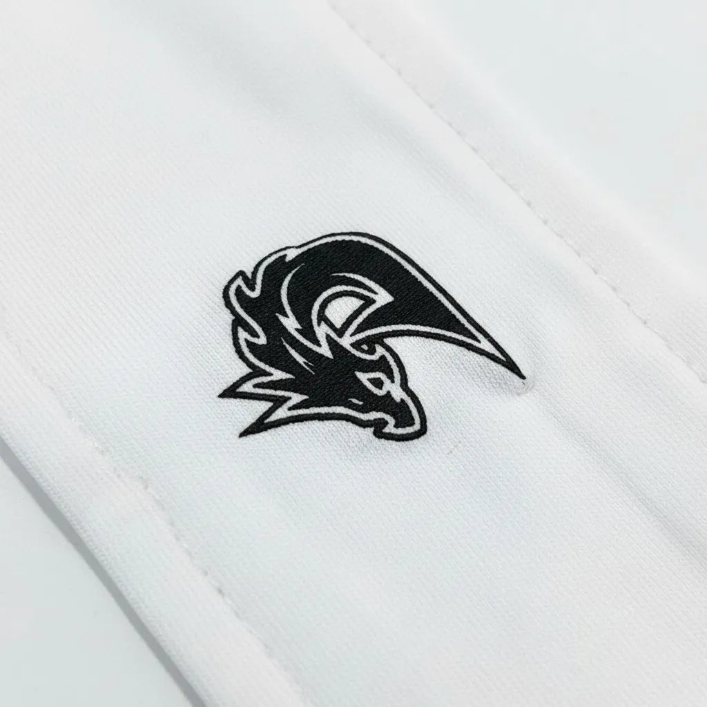 Men's White Non-Slip Athletic Headband for Gym Training