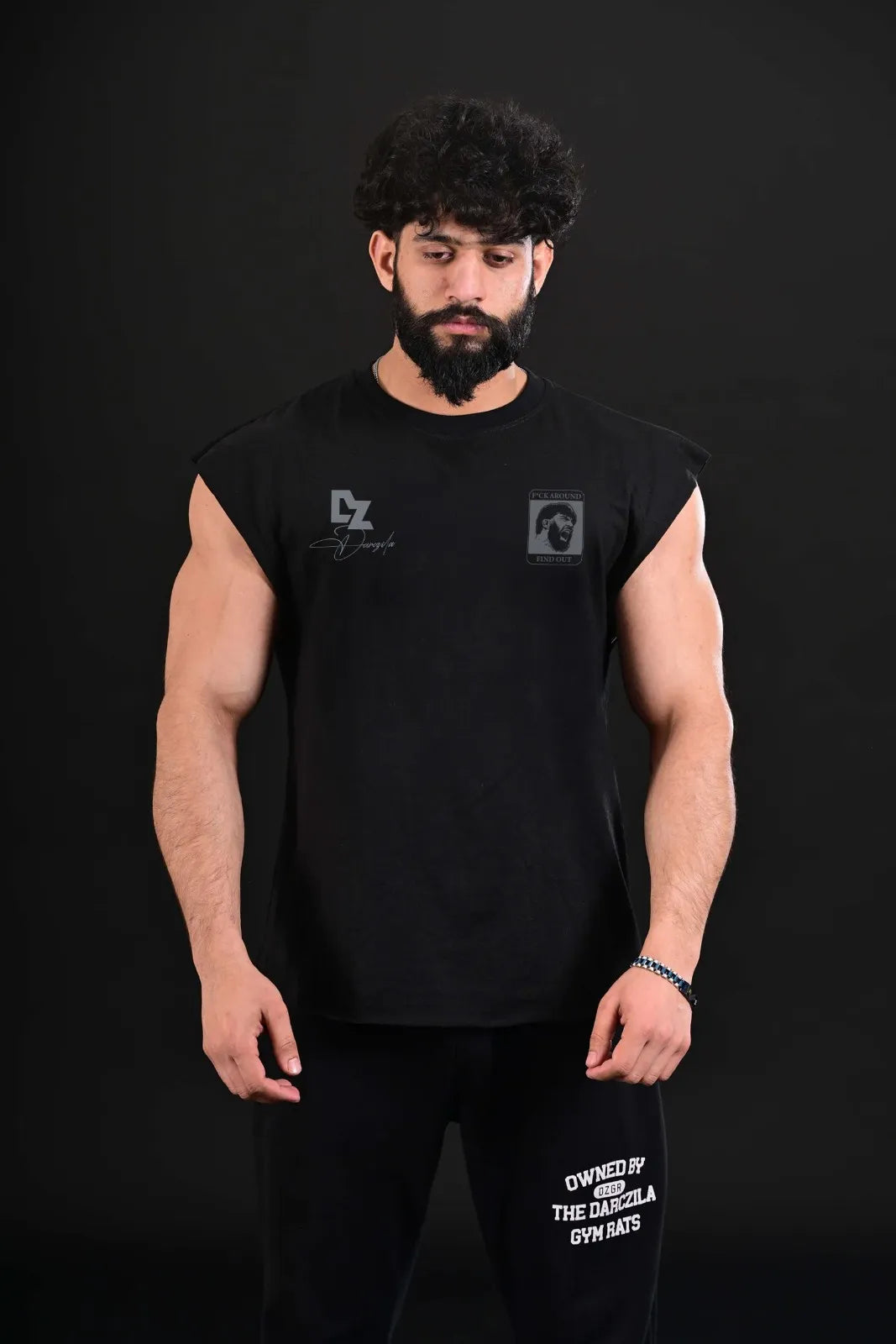 black pump cover tank top for gym workouts