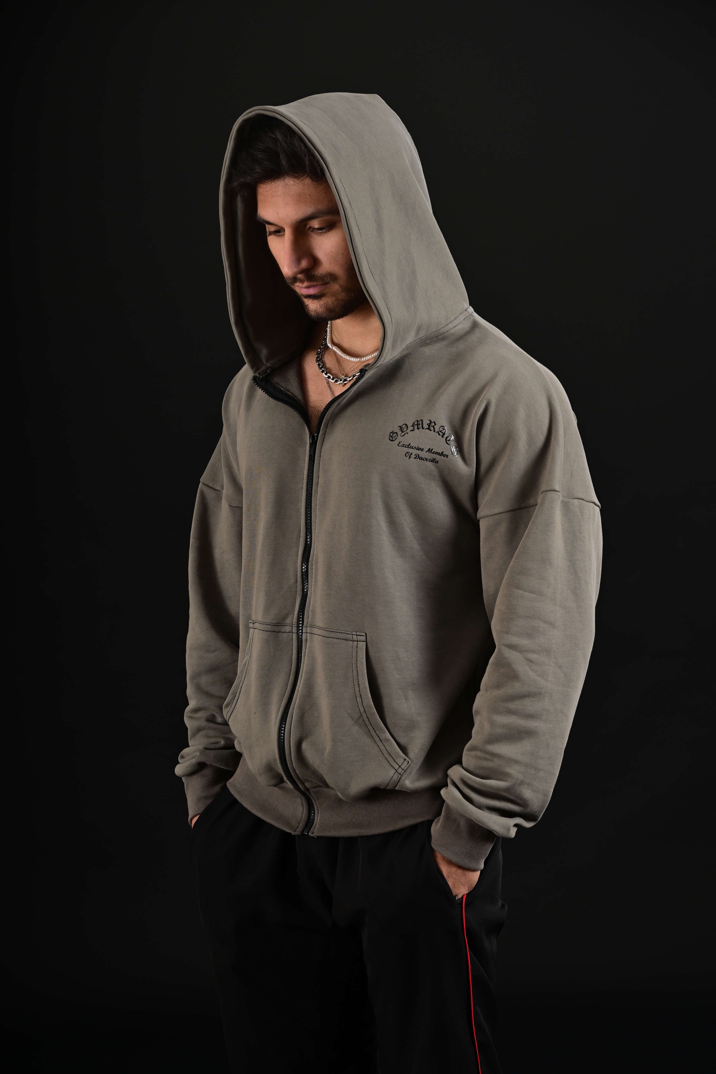 Olive oversized hoodie for men Pakistan
