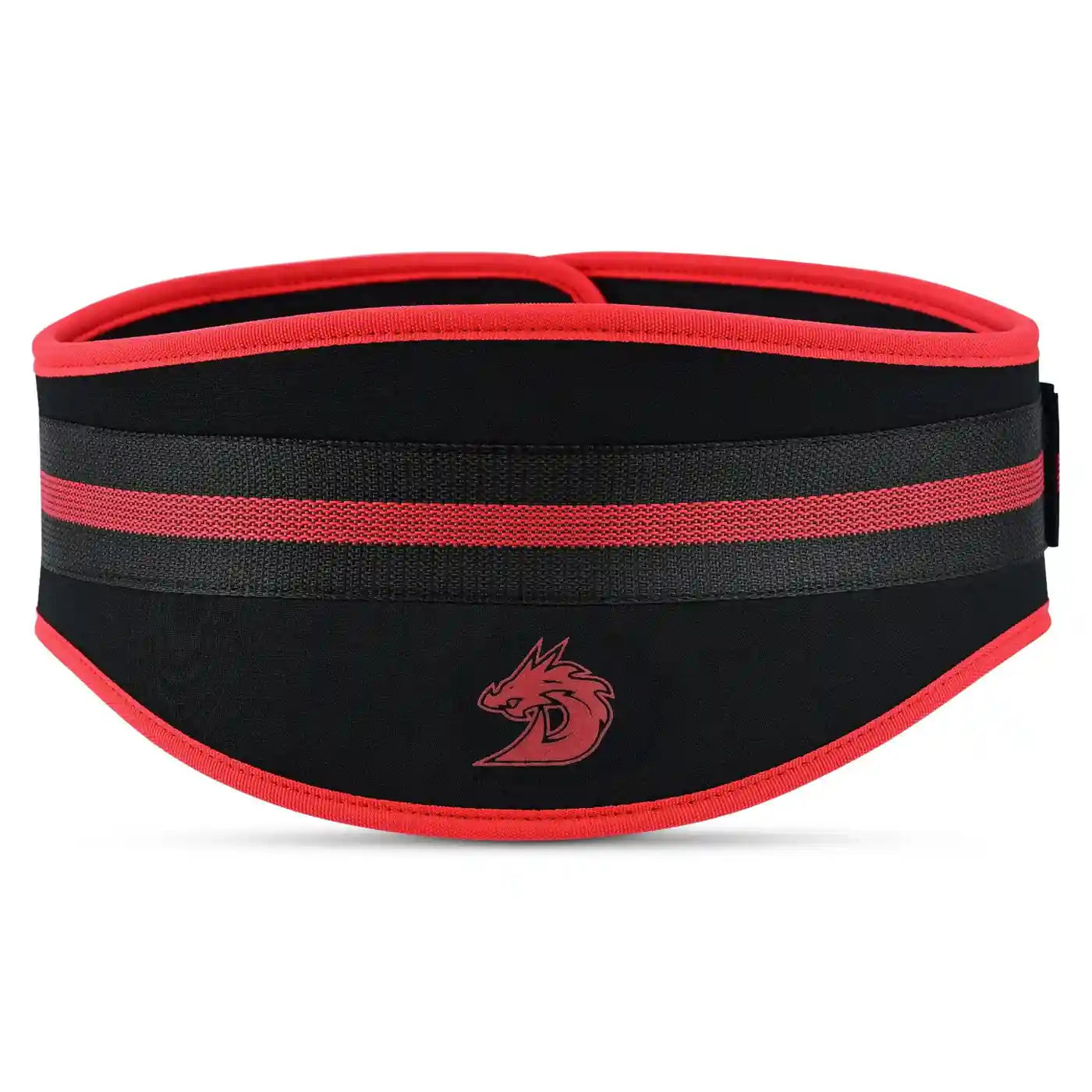 Luxury Pro-Elite Gym Support Belt with Crimson Dragon Embroidery by Darczila)