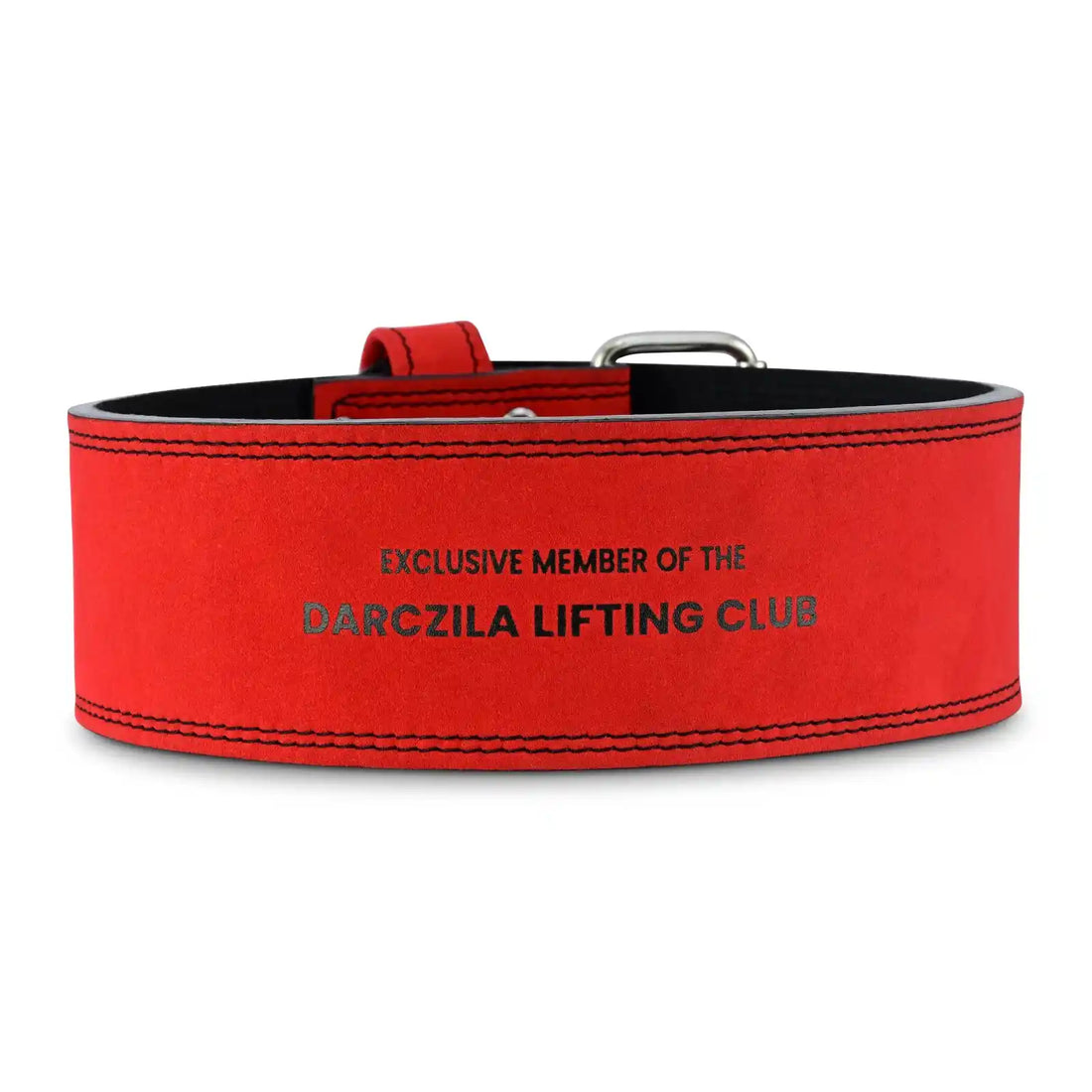 Darczila Signature Red Suede Powerlifting Belt for Lifting Club members)