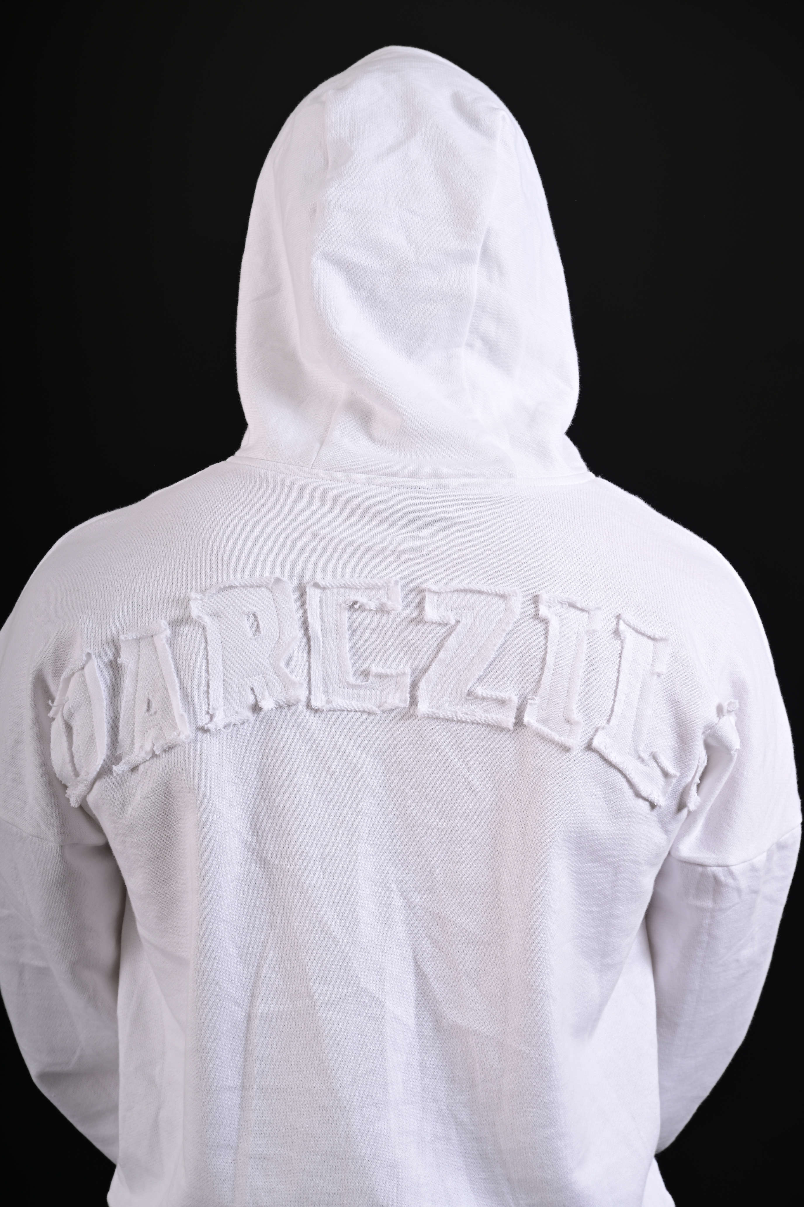 Minimal white hoodie men Pakistan