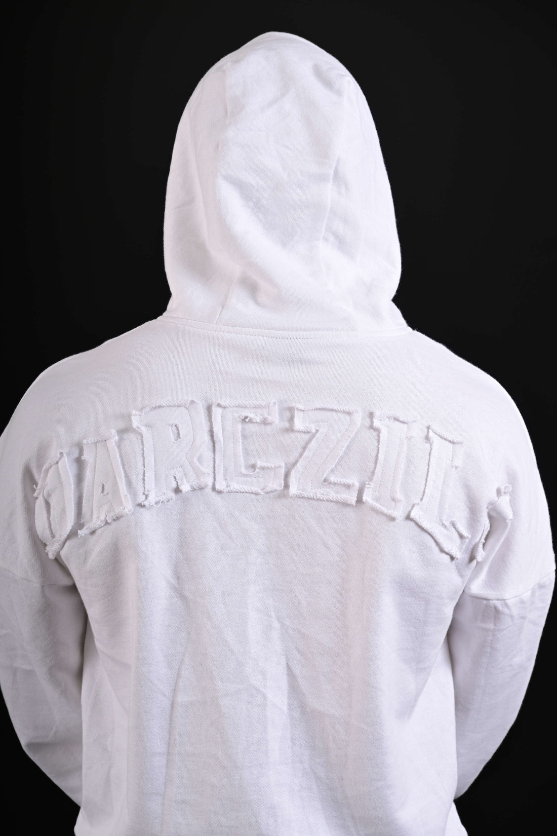 Minimal white hoodie men Pakistan