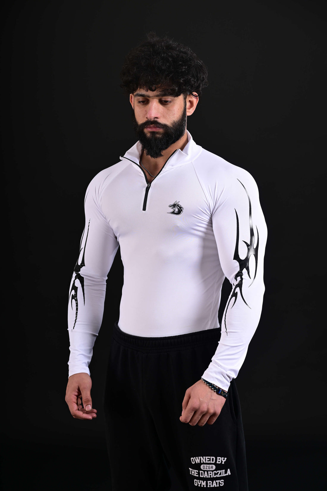 White gym compression shirt men Pakistan
