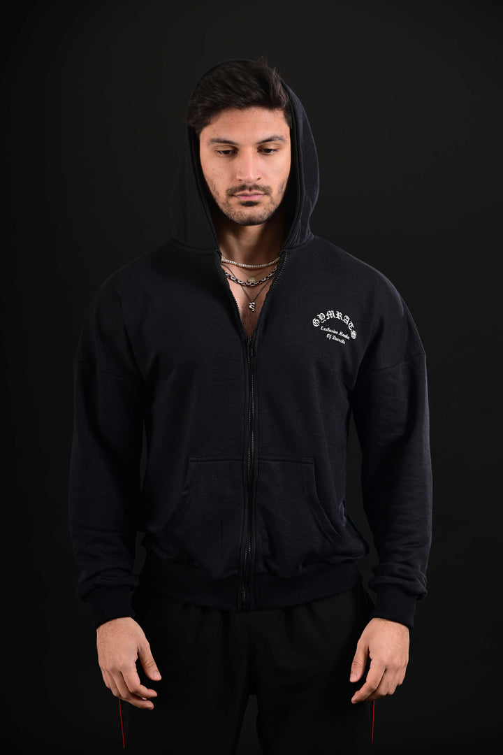 OLD SKOL drop shoulder hoodie black Pakistan

