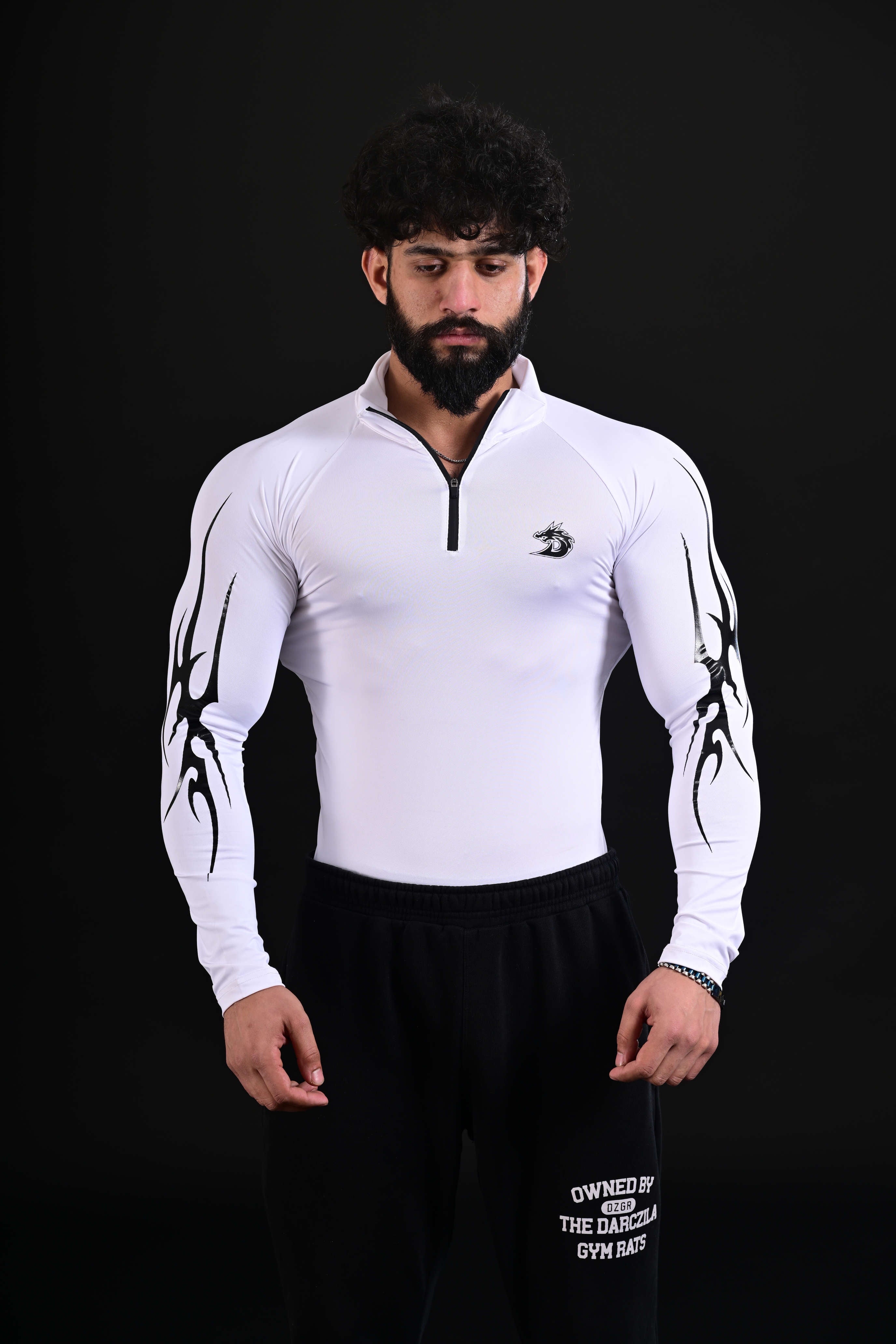 Iron full compression shirt white Pakistan
