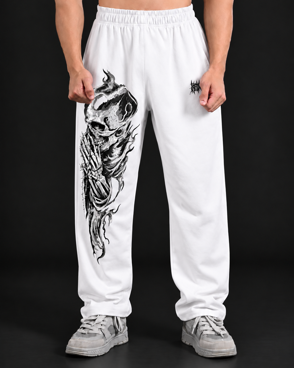 SKULL PRAYER SWEATPANTS