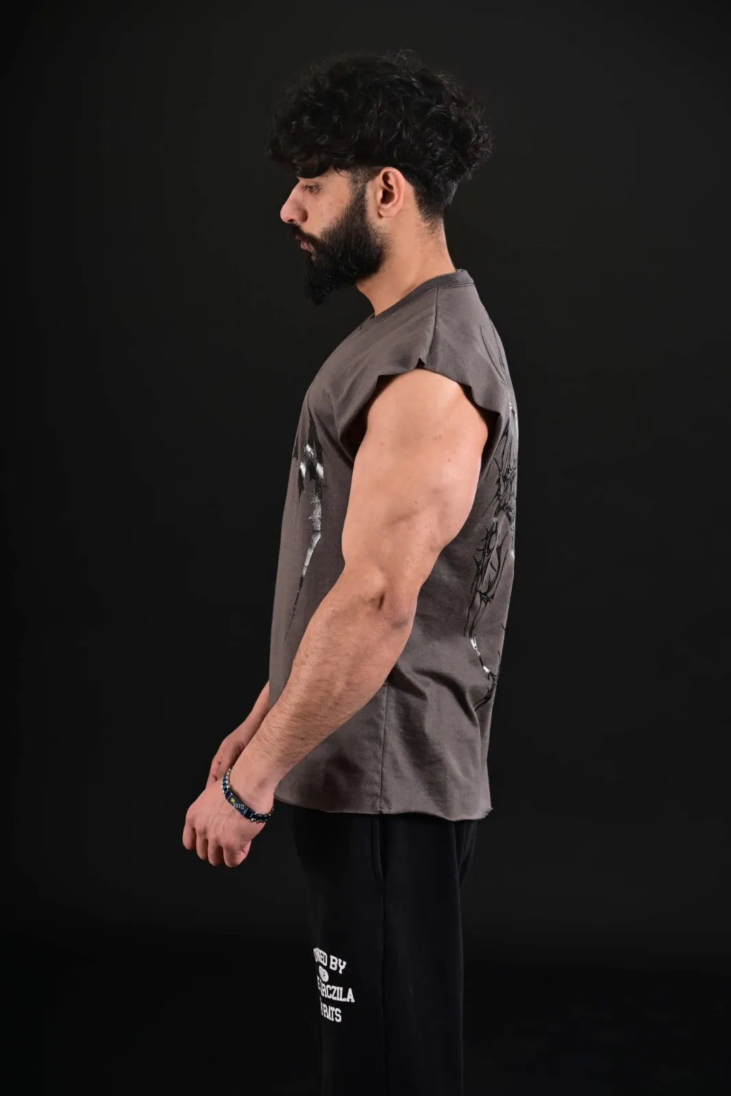 Premium Fitness Clothing Pakistan - Darczila Grey Infinite Tank