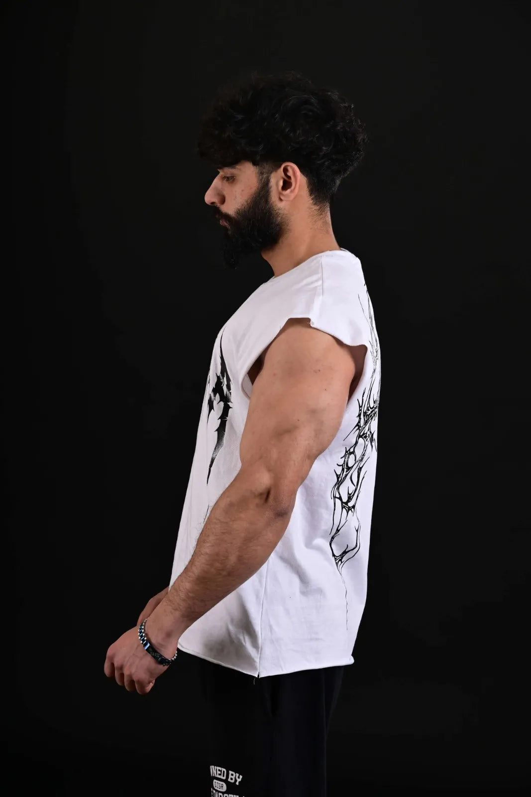 Premium Fitness Clothing Pakistan - White Infinite Series Tank