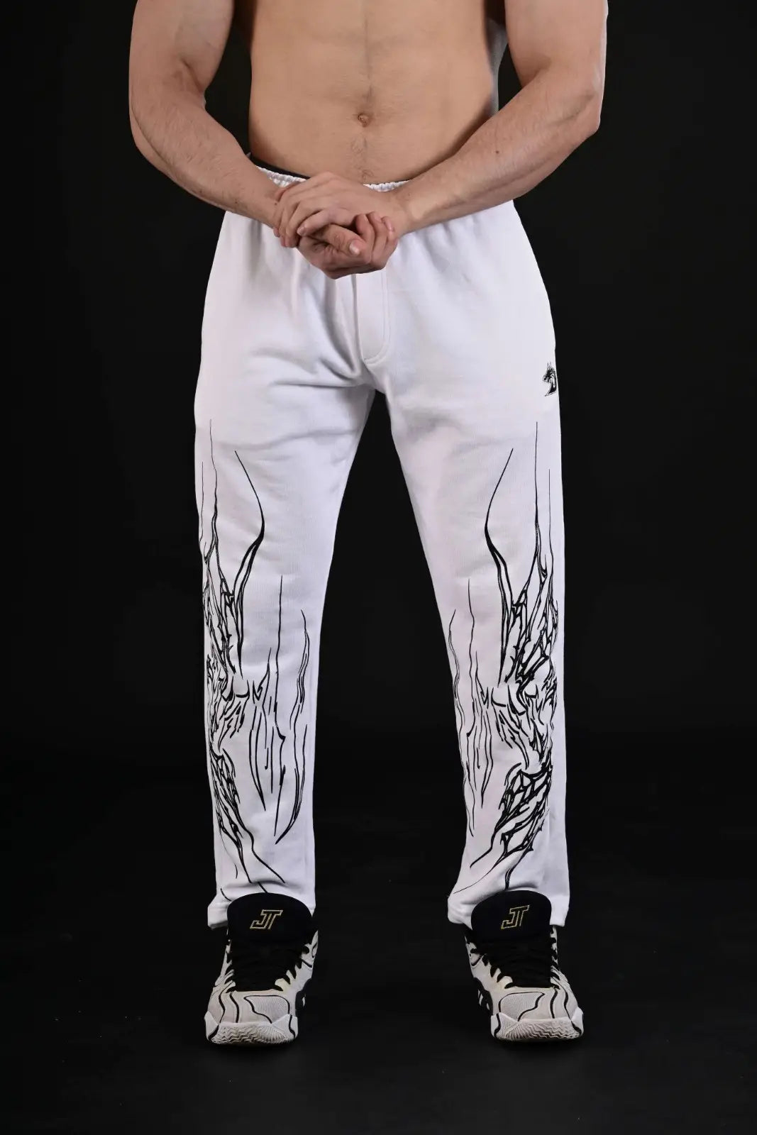 Flame Trouser White - Best Gym Wear in Pakistan