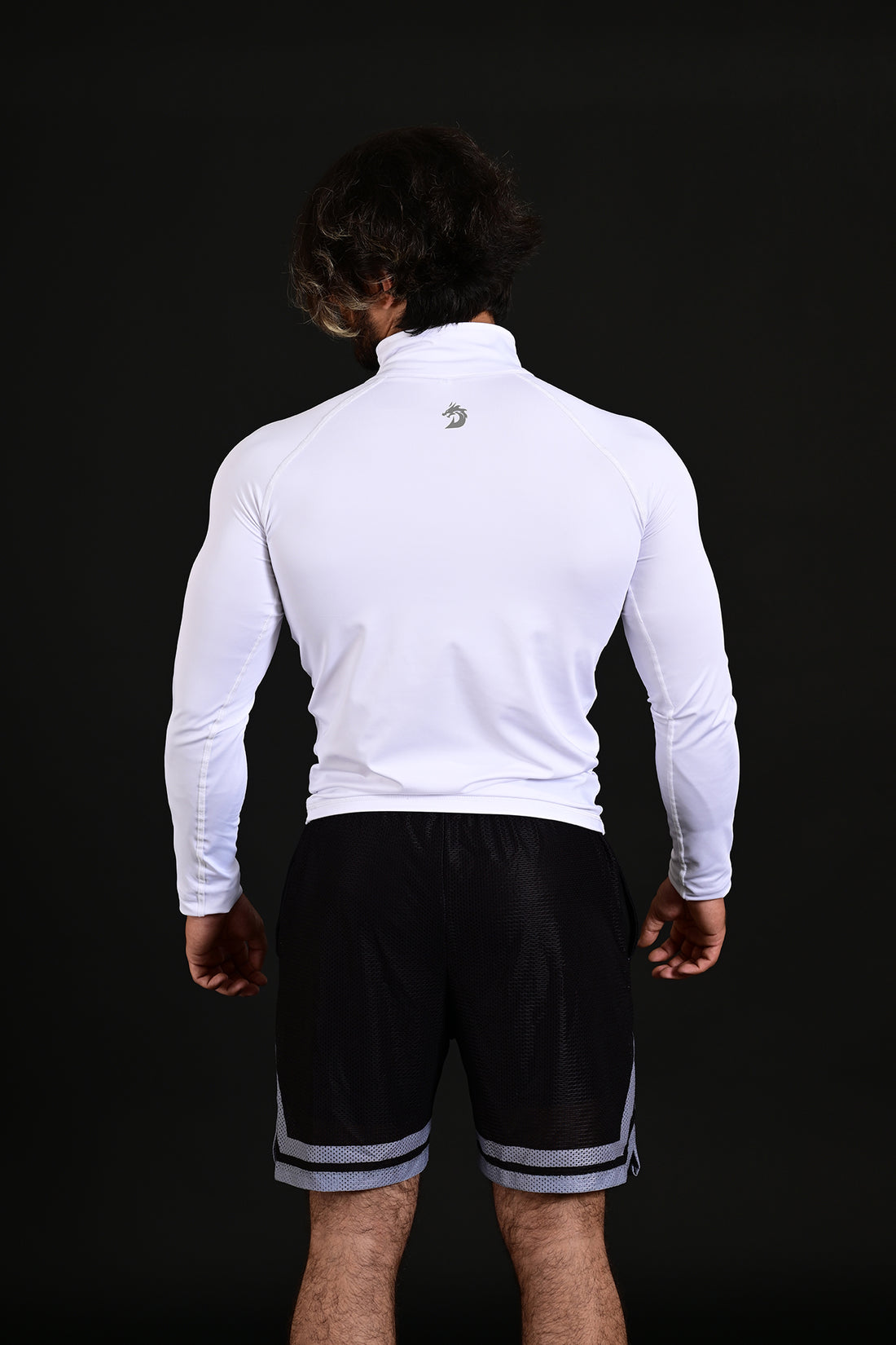 Collar Compression Shirt White